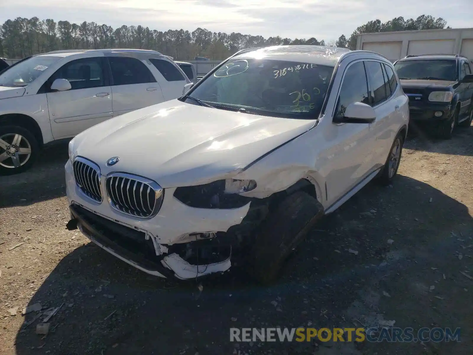 2 Photograph of a damaged car 5UXTY3C0XLLU70766 BMW X3 2020
