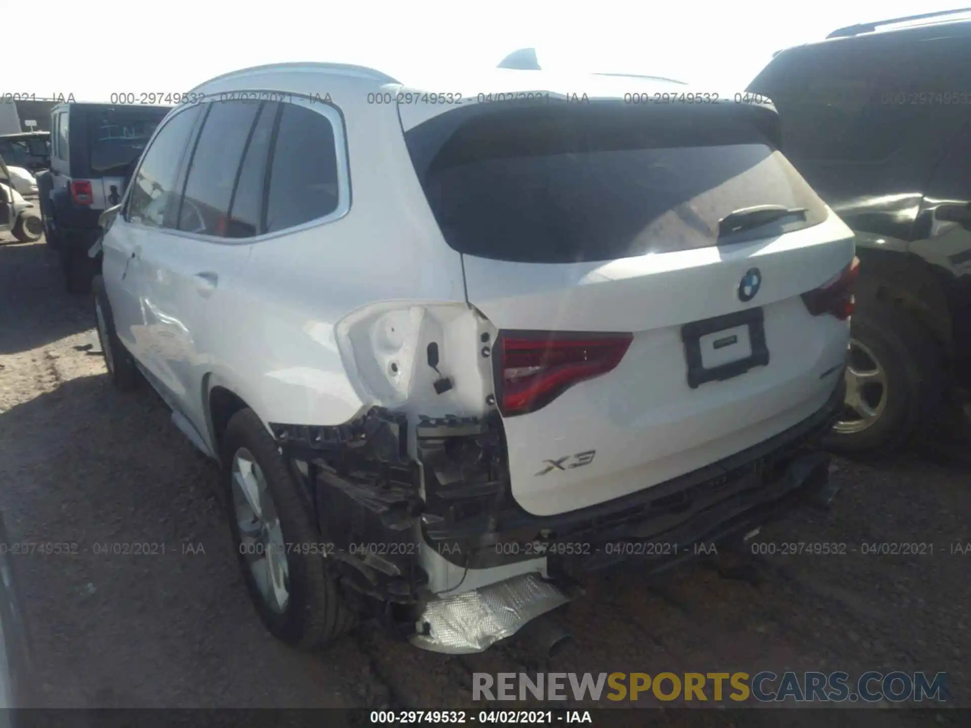 3 Фотография поврежденного автомобиля 5UXTY3C0XLLU72081 BMW X3 2020