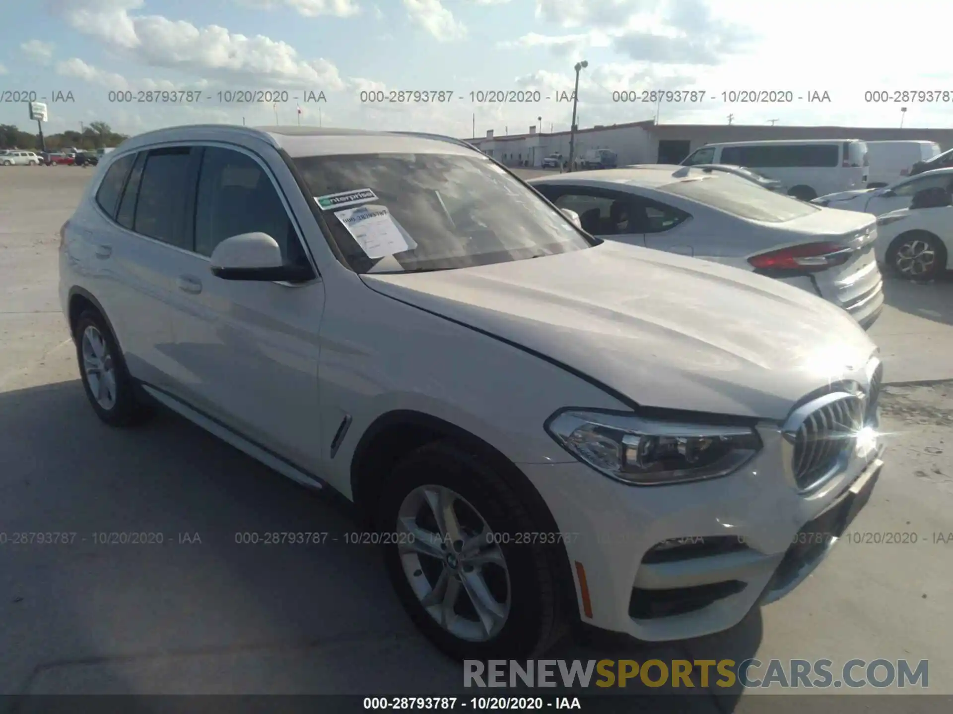 1 Photograph of a damaged car 5UXTY3C0XLLU72730 BMW X3 2020