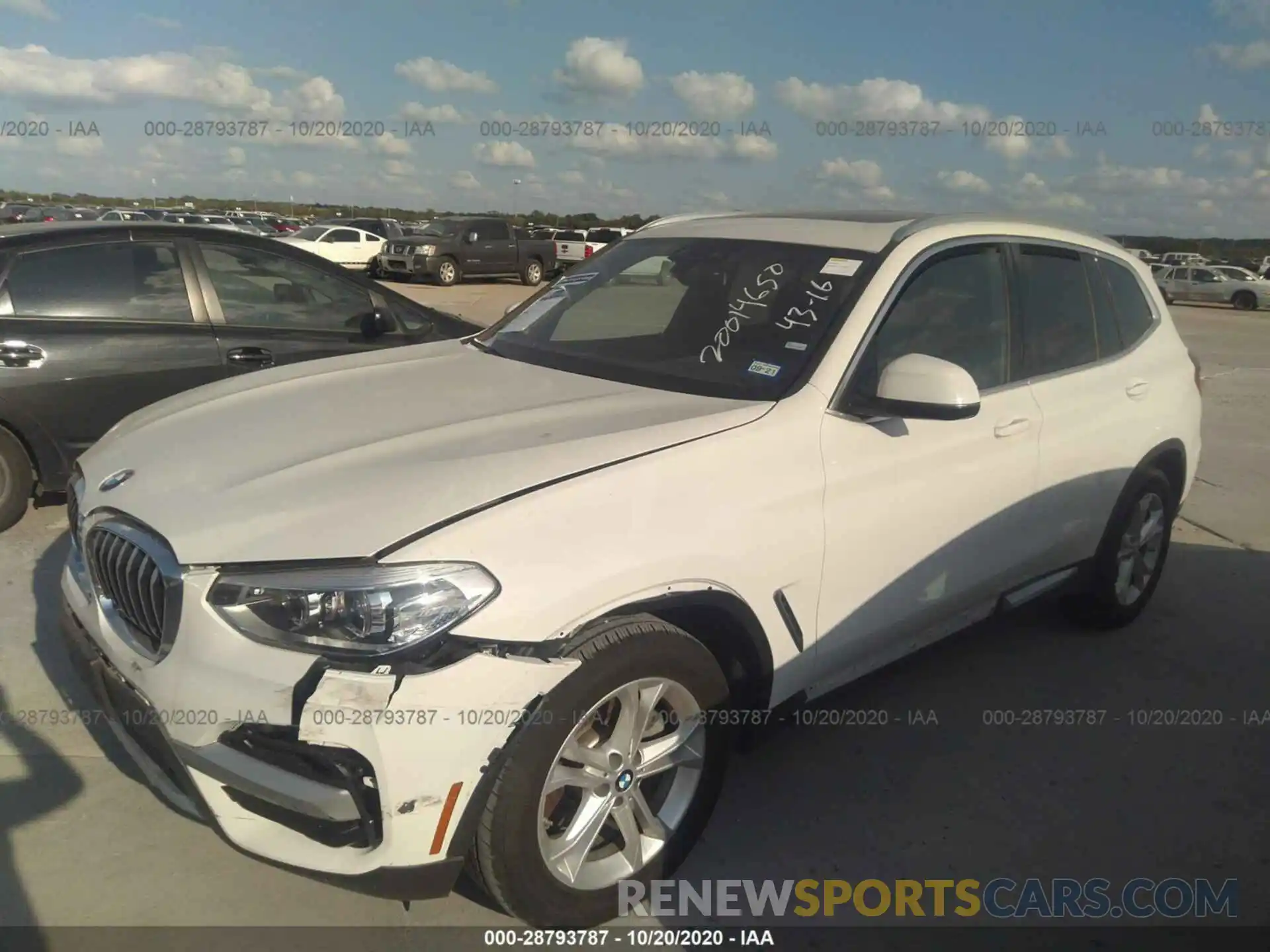 2 Photograph of a damaged car 5UXTY3C0XLLU72730 BMW X3 2020