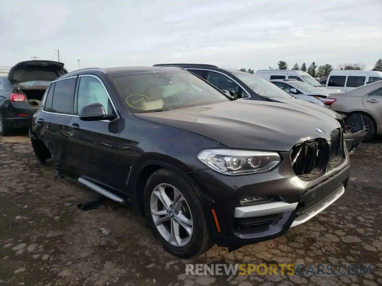 1 Photograph of a damaged car 5UXTY5C00L9B22504 BMW X3 2020