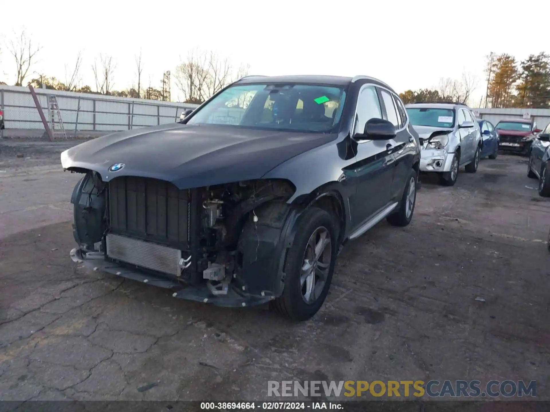 2 Фотография поврежденного автомобиля 5UXTY5C00L9B57902 BMW X3 2020