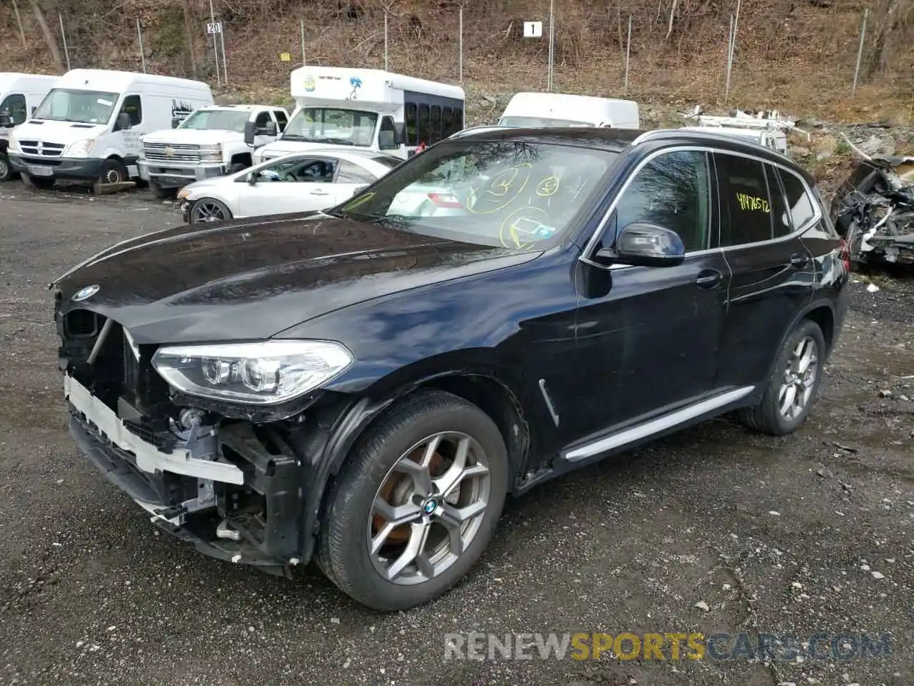 2 Фотография поврежденного автомобиля 5UXTY5C00L9B65269 BMW X3 2020