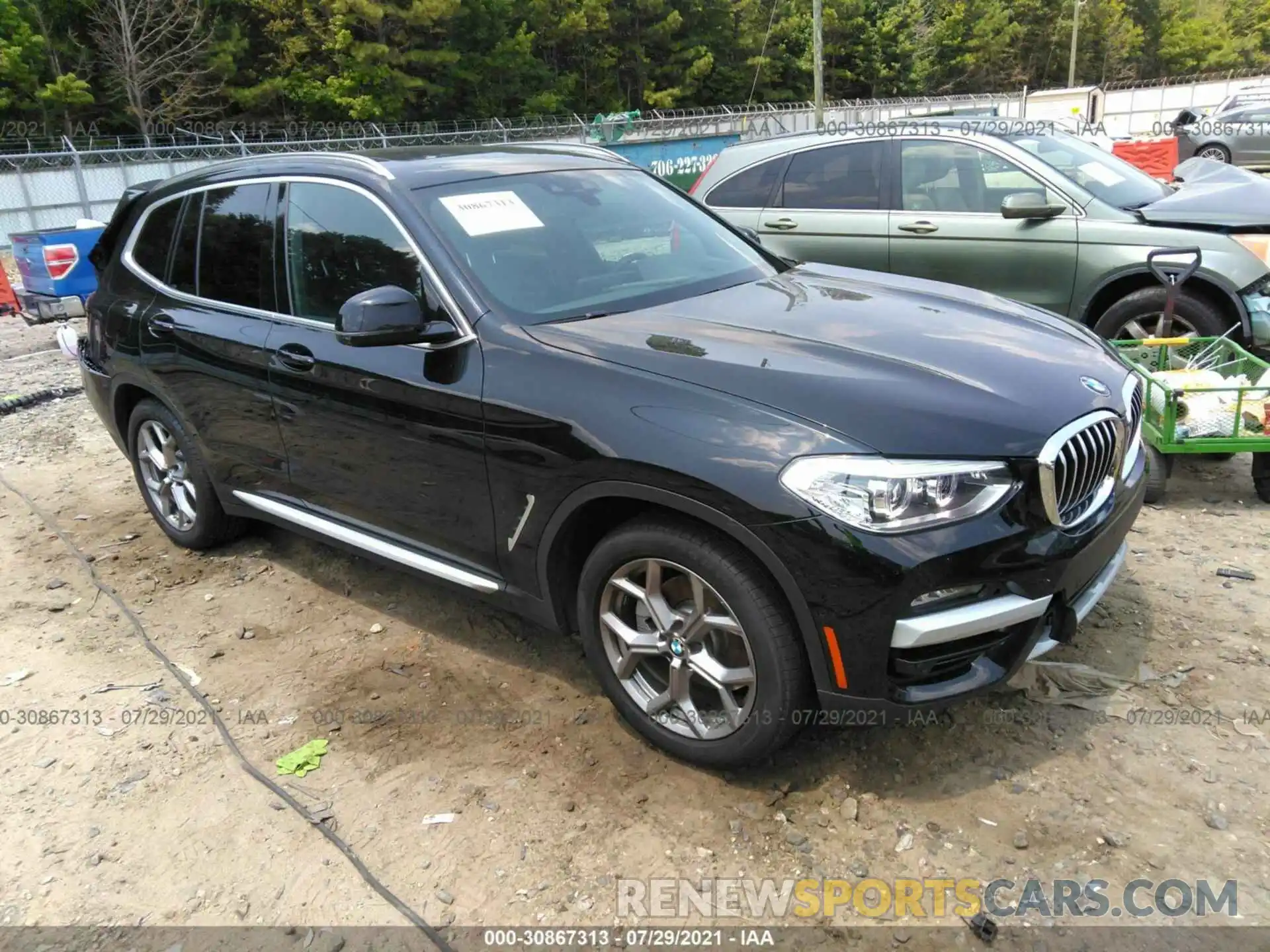 1 Photograph of a damaged car 5UXTY5C00L9B76904 BMW X3 2020