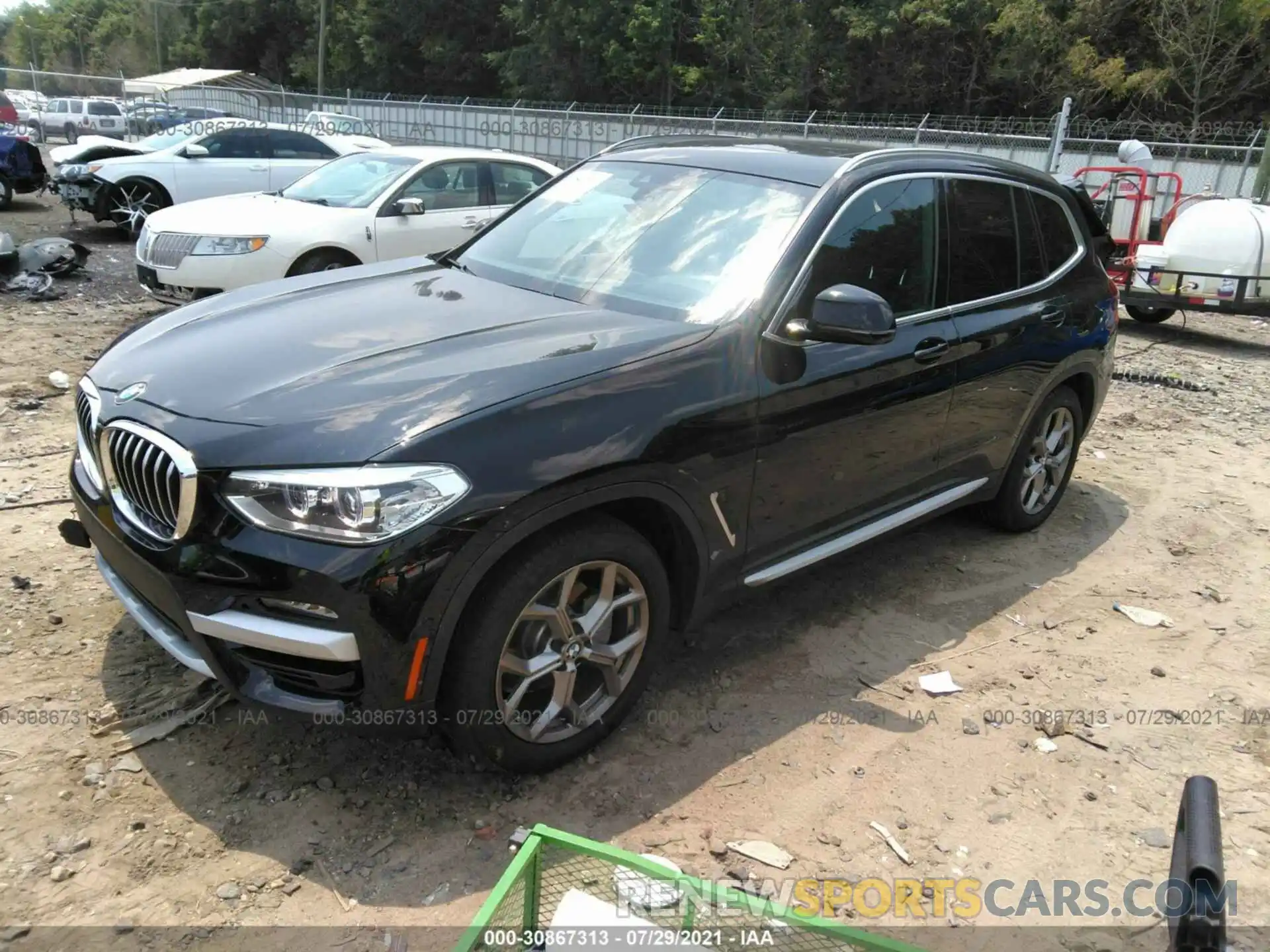 2 Фотография поврежденного автомобиля 5UXTY5C00L9B76904 BMW X3 2020