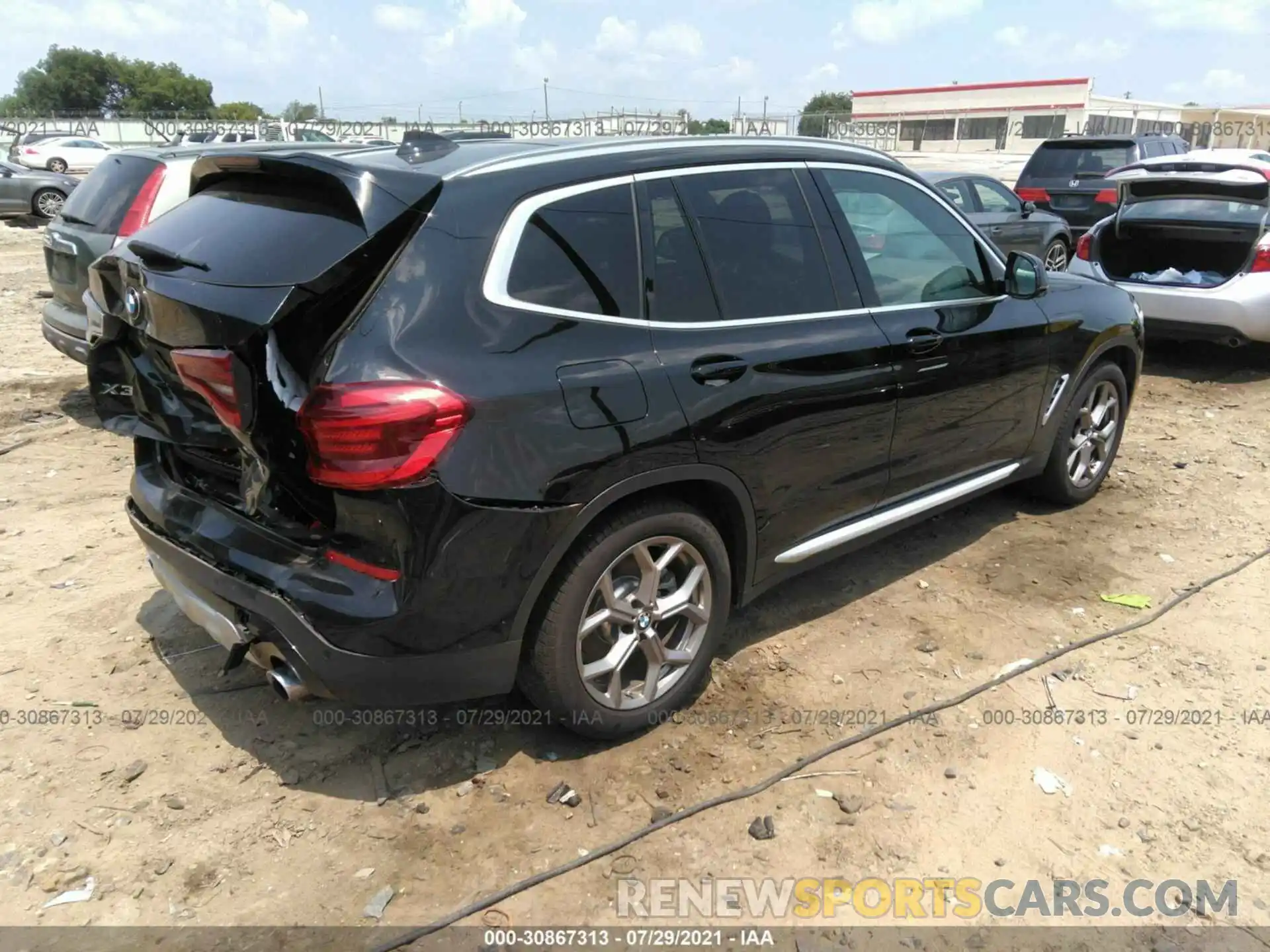 4 Фотография поврежденного автомобиля 5UXTY5C00L9B76904 BMW X3 2020