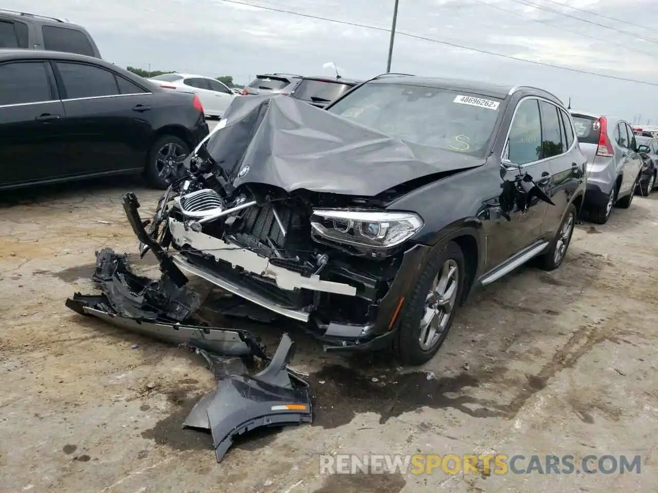 2 Photograph of a damaged car 5UXTY5C00L9B97235 BMW X3 2020