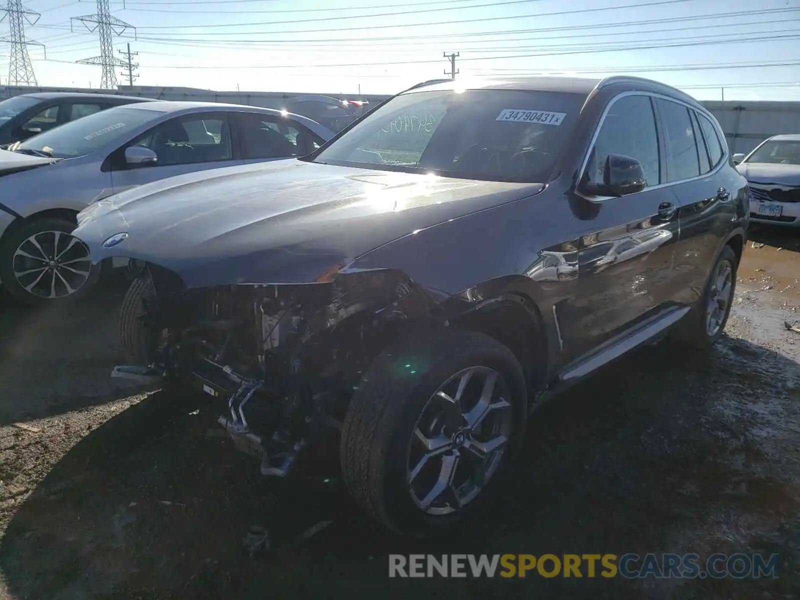 2 Photograph of a damaged car 5UXTY5C00L9C62309 BMW X3 2020