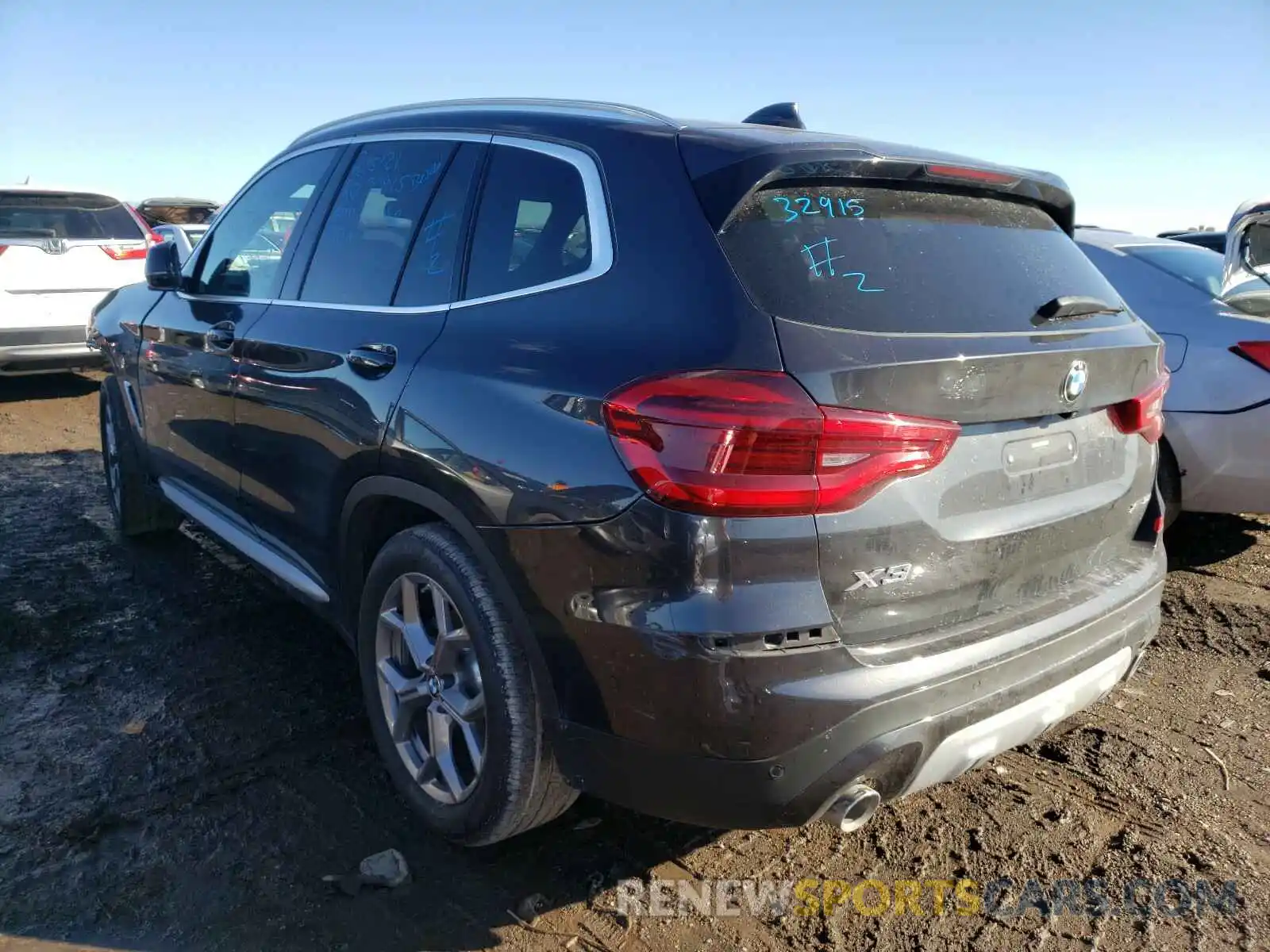 3 Photograph of a damaged car 5UXTY5C00L9C62309 BMW X3 2020