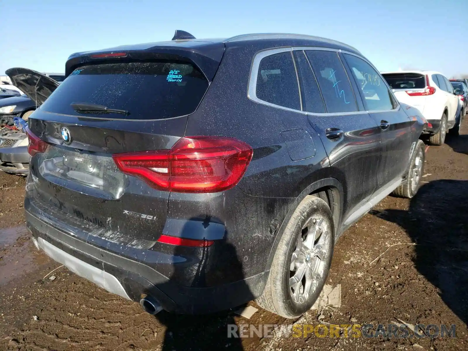 4 Фотография поврежденного автомобиля 5UXTY5C00L9C62309 BMW X3 2020