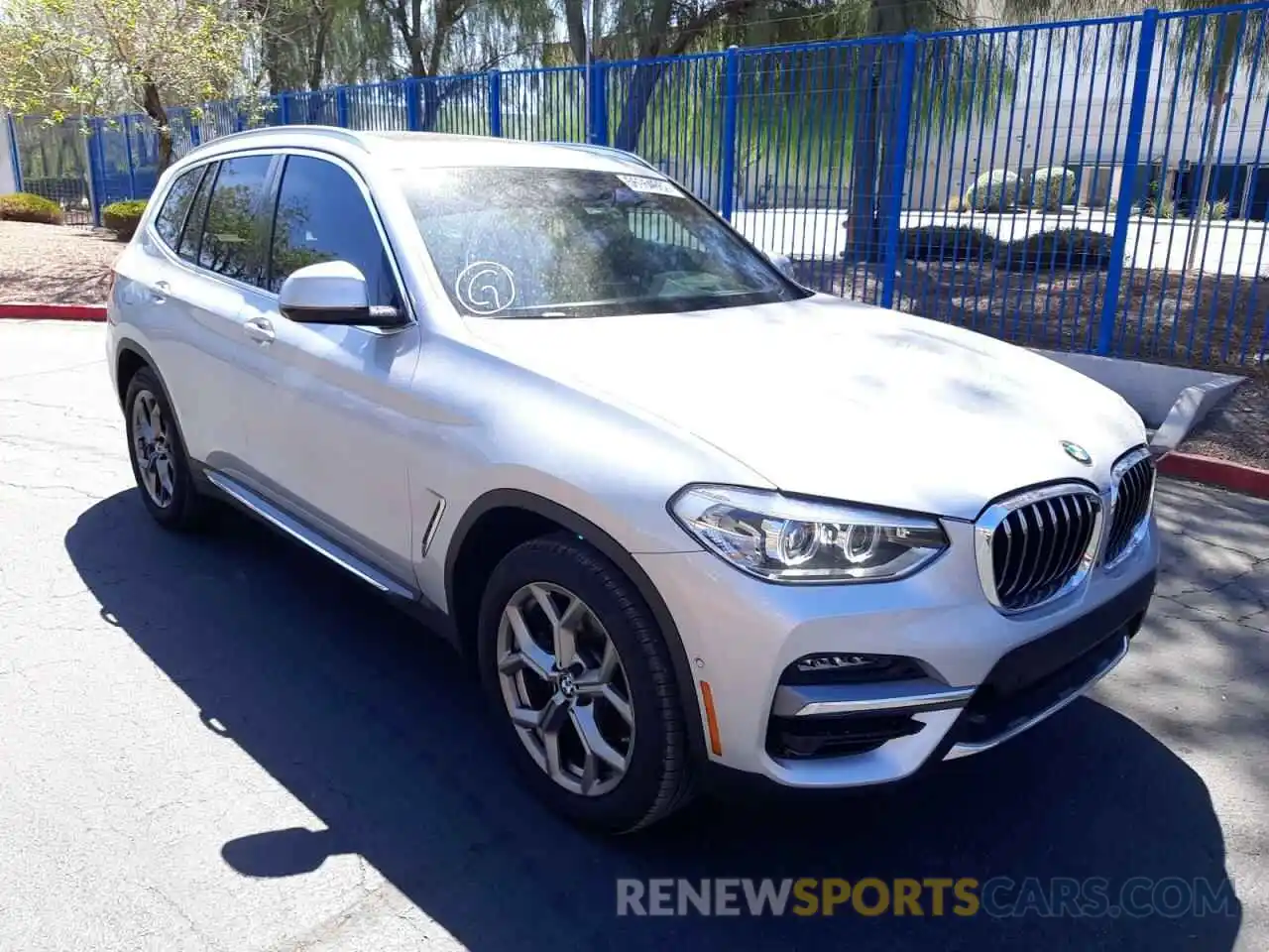 1 Photograph of a damaged car 5UXTY5C00L9C92720 BMW X3 2020