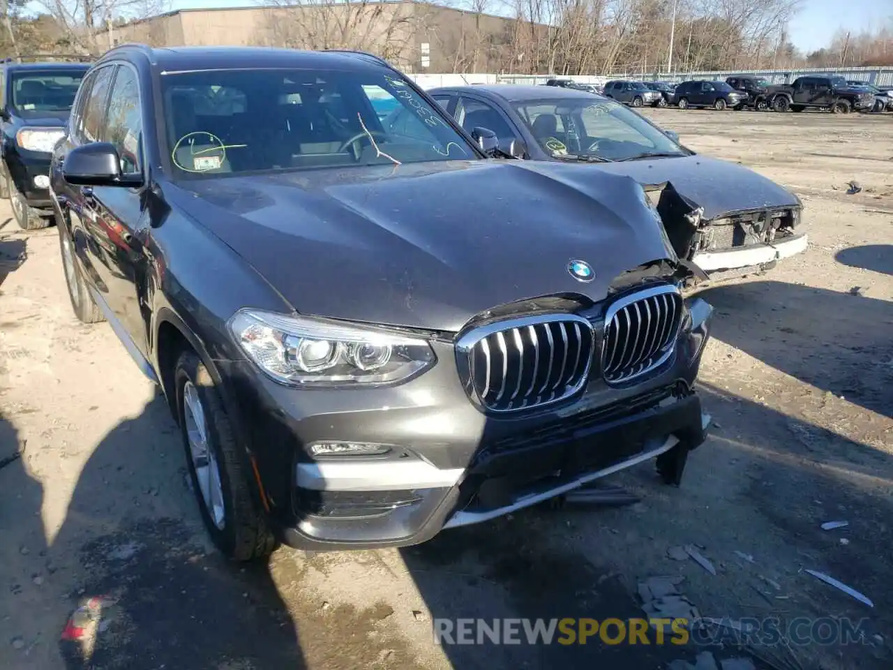 1 Photograph of a damaged car 5UXTY5C00L9D15932 BMW X3 2020