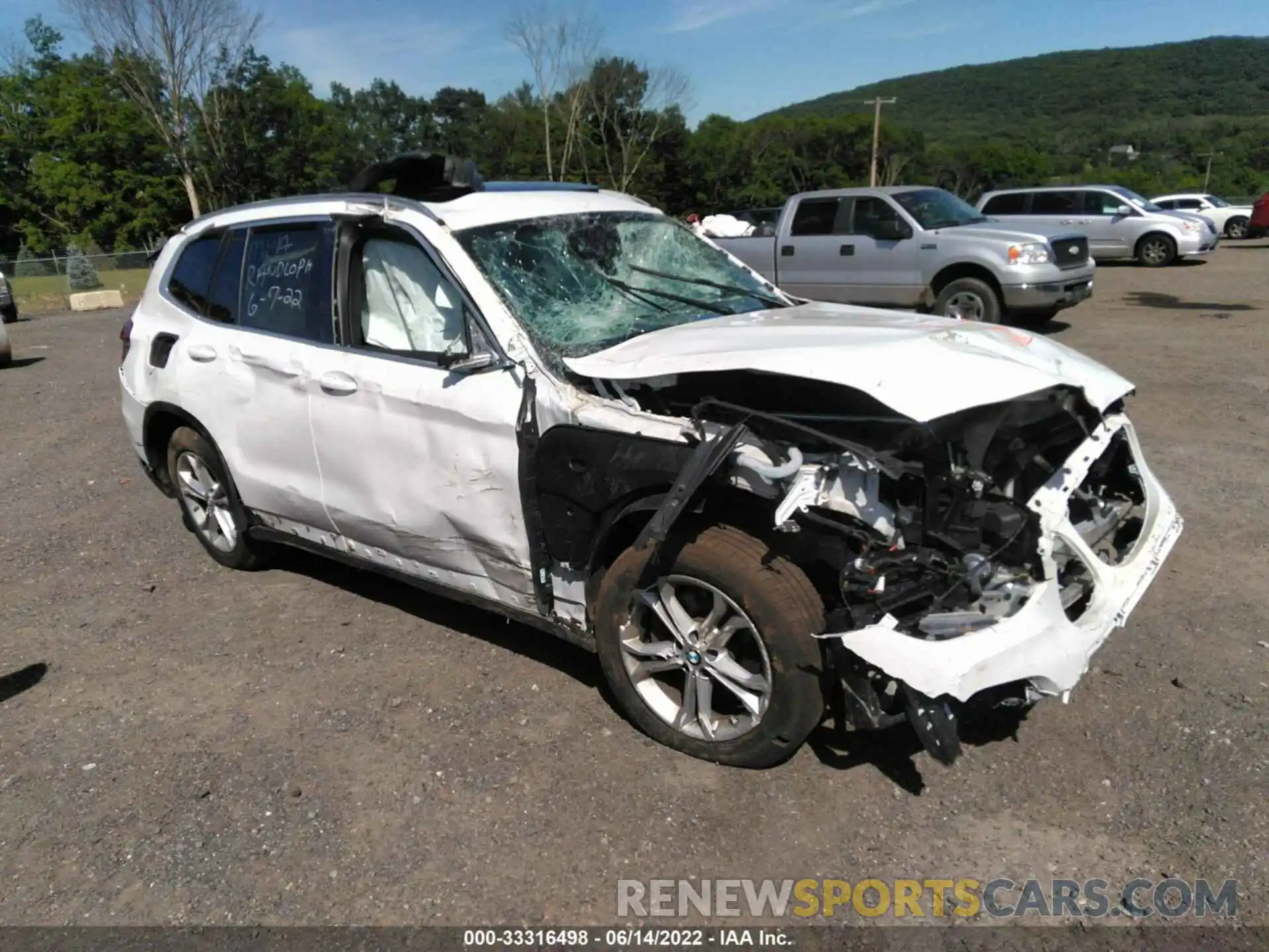 1 Photograph of a damaged car 5UXTY5C00L9D58599 BMW X3 2020