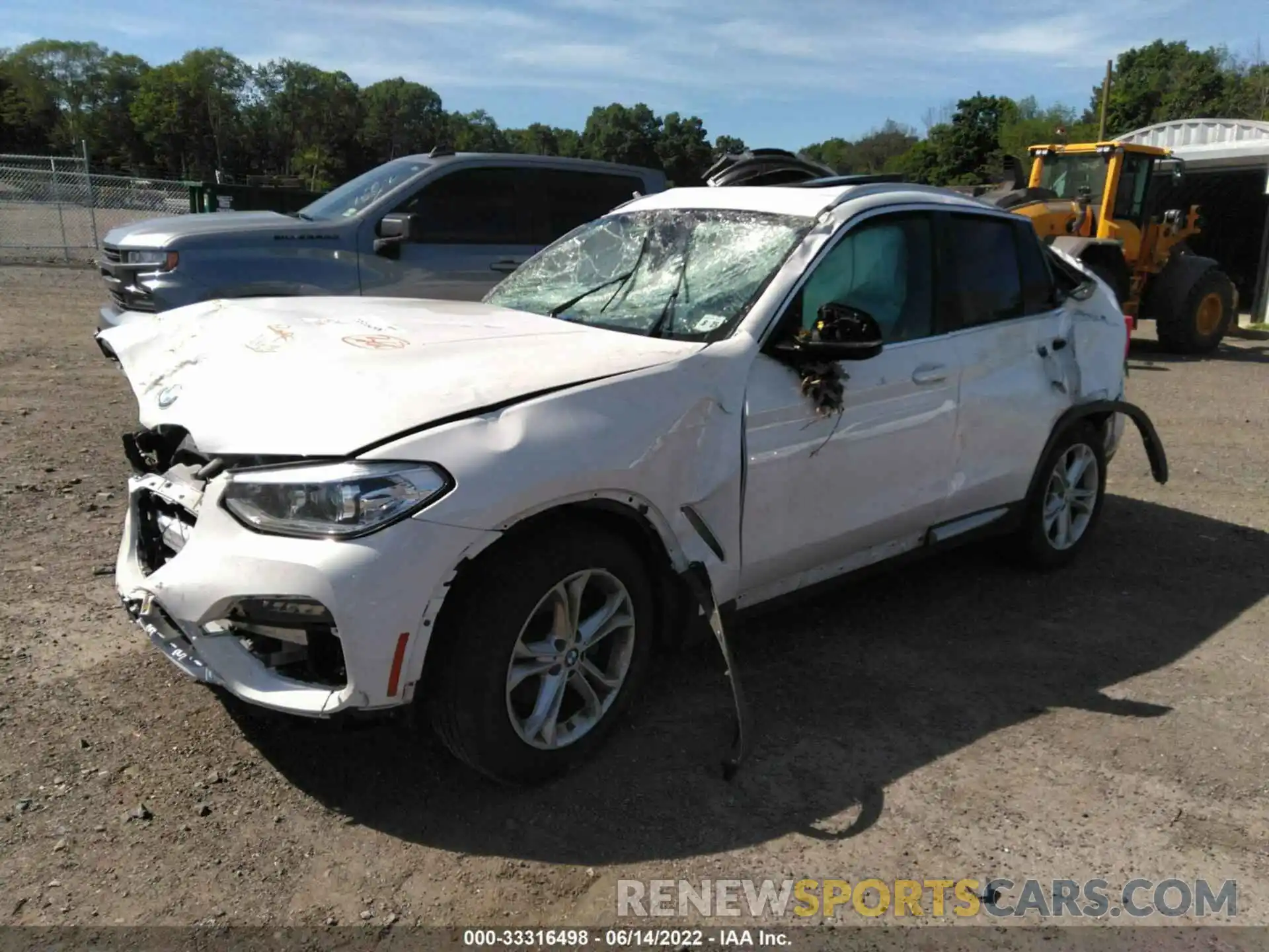 2 Photograph of a damaged car 5UXTY5C00L9D58599 BMW X3 2020