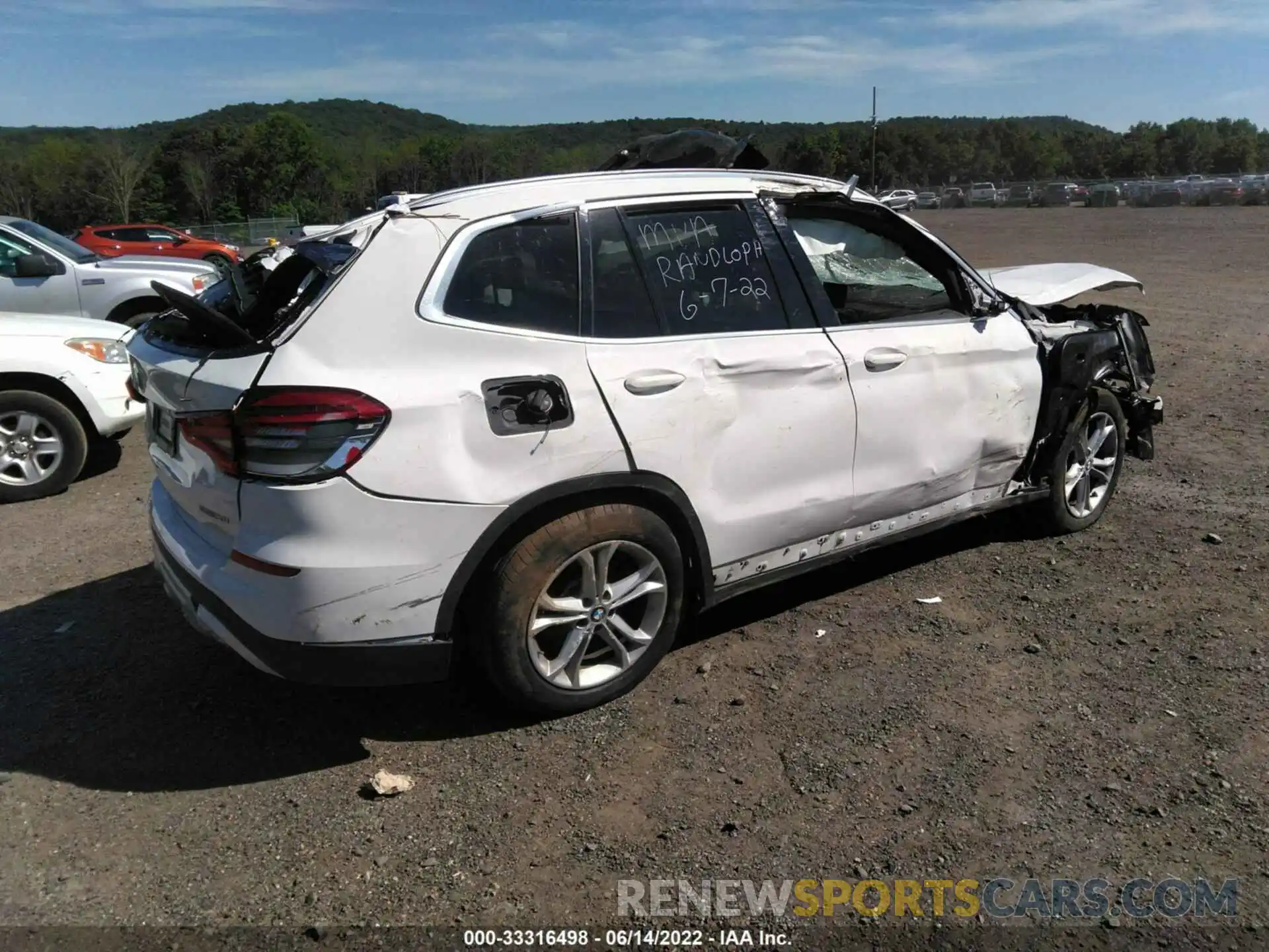 4 Photograph of a damaged car 5UXTY5C00L9D58599 BMW X3 2020