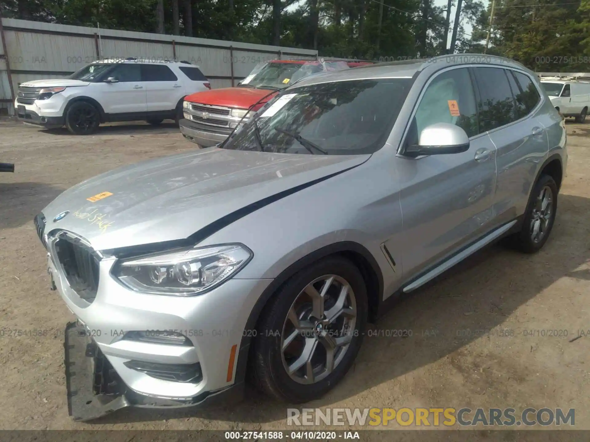 2 Photograph of a damaged car 5UXTY5C00LLE57779 BMW X3 2020