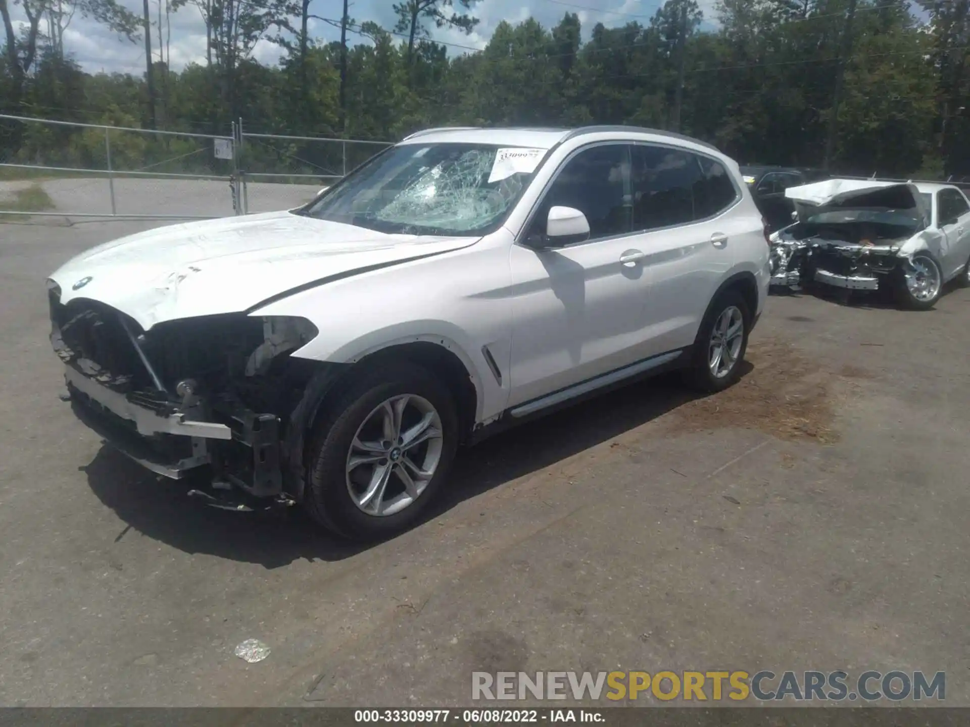 2 Photograph of a damaged car 5UXTY5C00LLE58091 BMW X3 2020