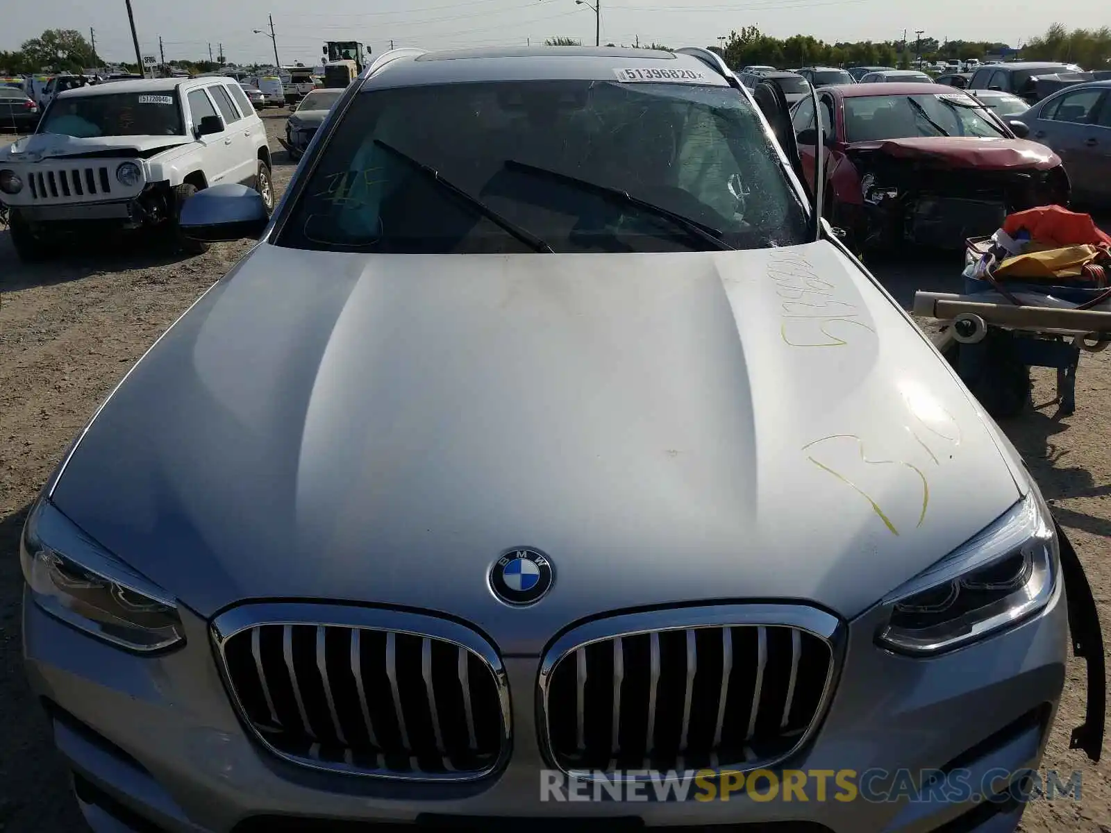 7 Photograph of a damaged car 5UXTY5C00LLT33699 BMW X3 2020
