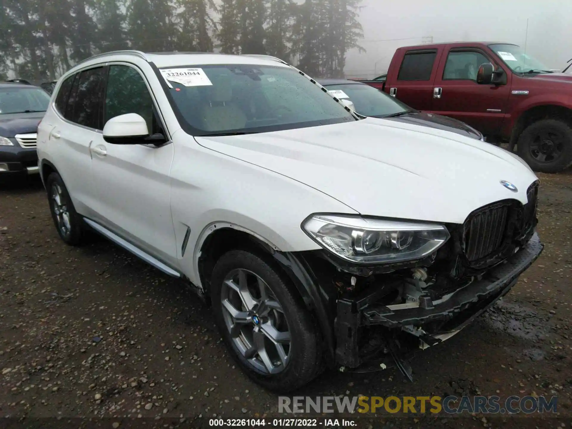 1 Photograph of a damaged car 5UXTY5C00LLT34416 BMW X3 2020