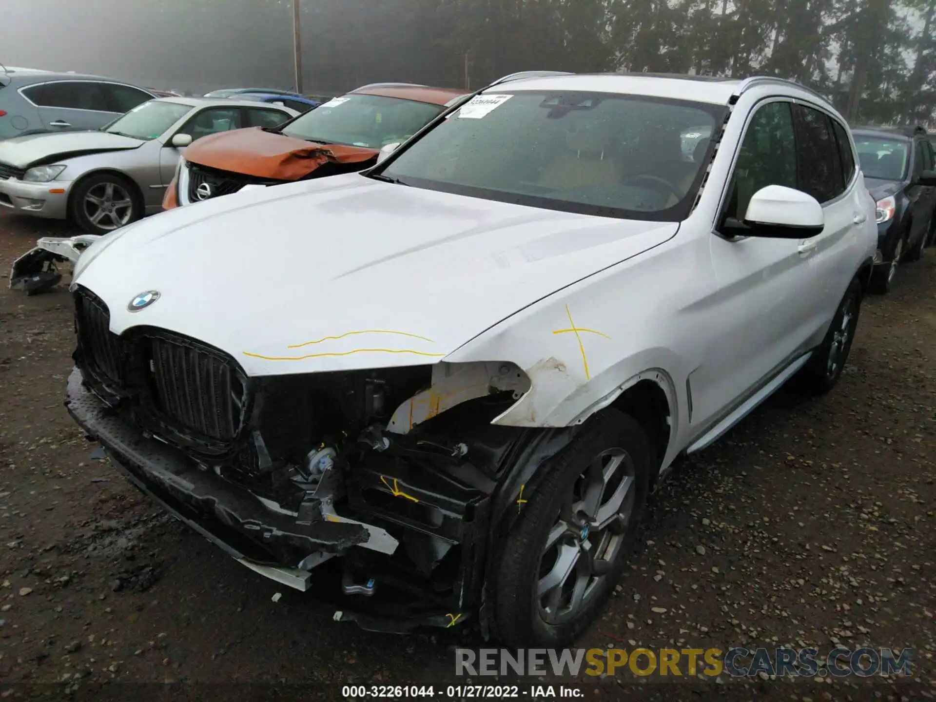 2 Photograph of a damaged car 5UXTY5C00LLT34416 BMW X3 2020