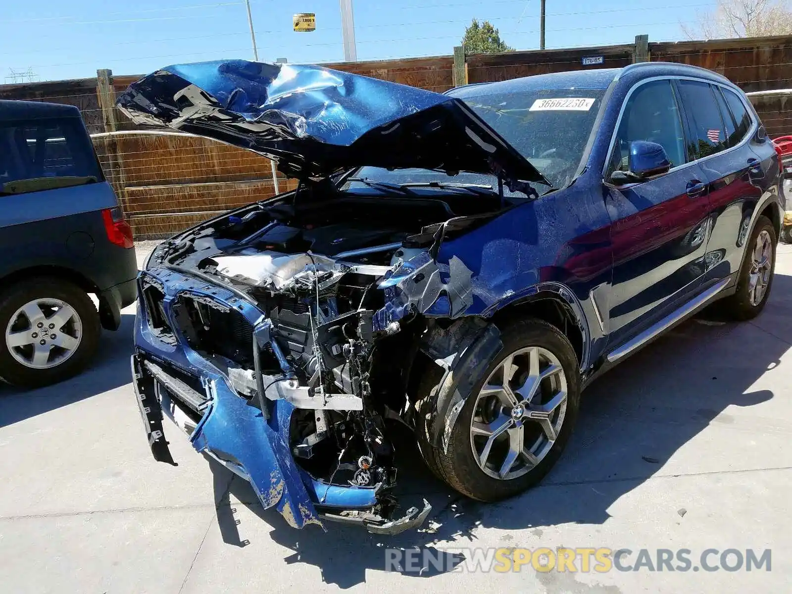 2 Photograph of a damaged car 5UXTY5C00LLT36215 BMW X3 2020