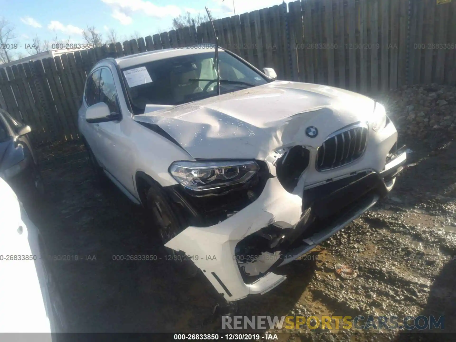 1 Photograph of a damaged car 5UXTY5C00LLT38269 BMW X3 2020