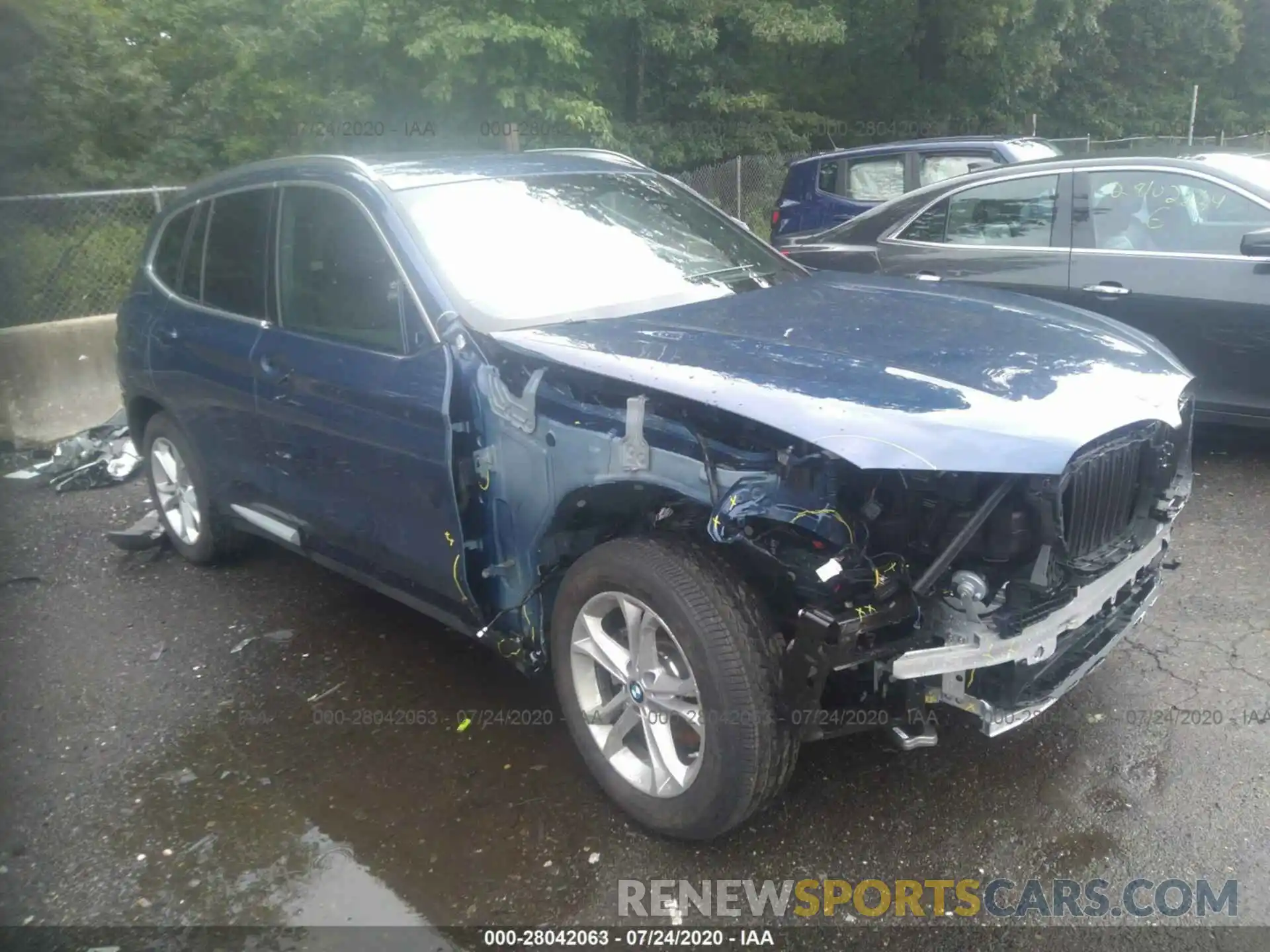 1 Photograph of a damaged car 5UXTY5C01L9B07851 BMW X3 2020