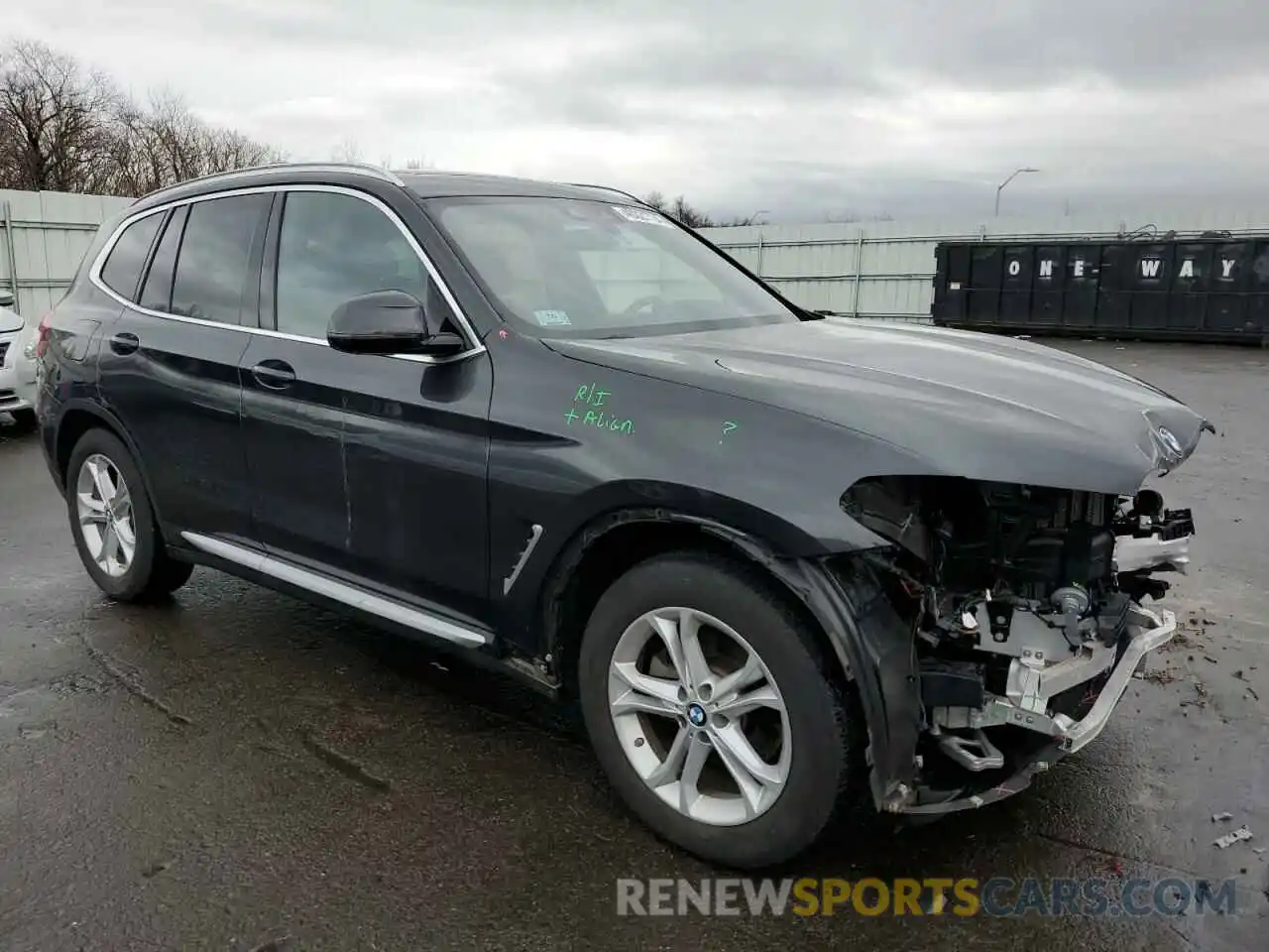 4 Фотография поврежденного автомобиля 5UXTY5C01L9B14489 BMW X3 2020