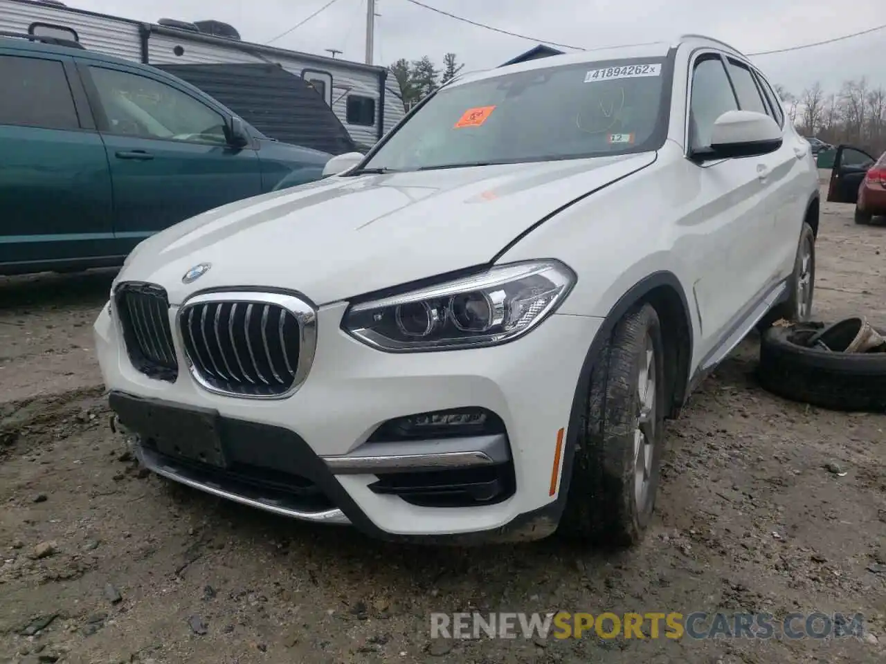 2 Photograph of a damaged car 5UXTY5C01L9C42182 BMW X3 2020