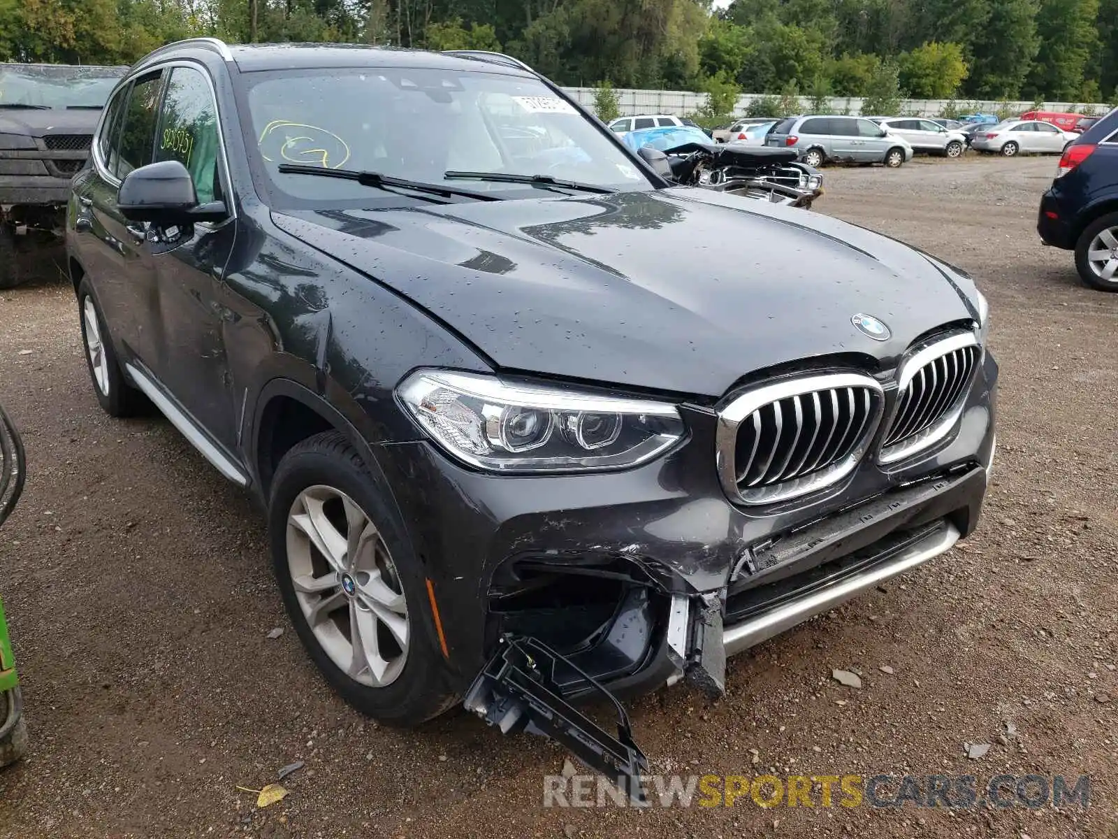 1 Photograph of a damaged car 5UXTY5C01L9C73996 BMW X3 2020