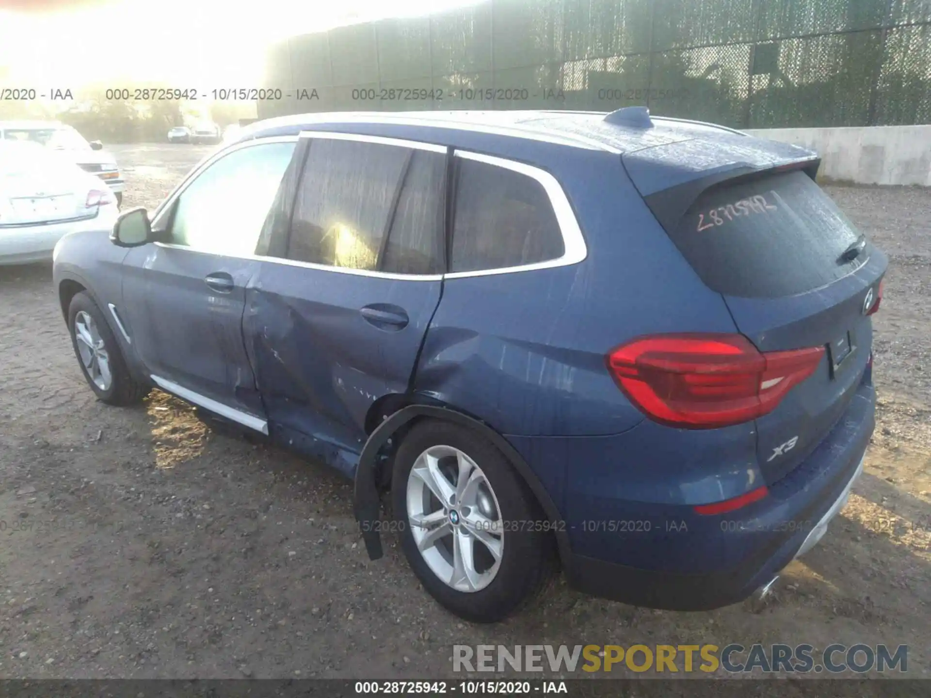 3 Photograph of a damaged car 5UXTY5C01L9C98610 BMW X3 2020