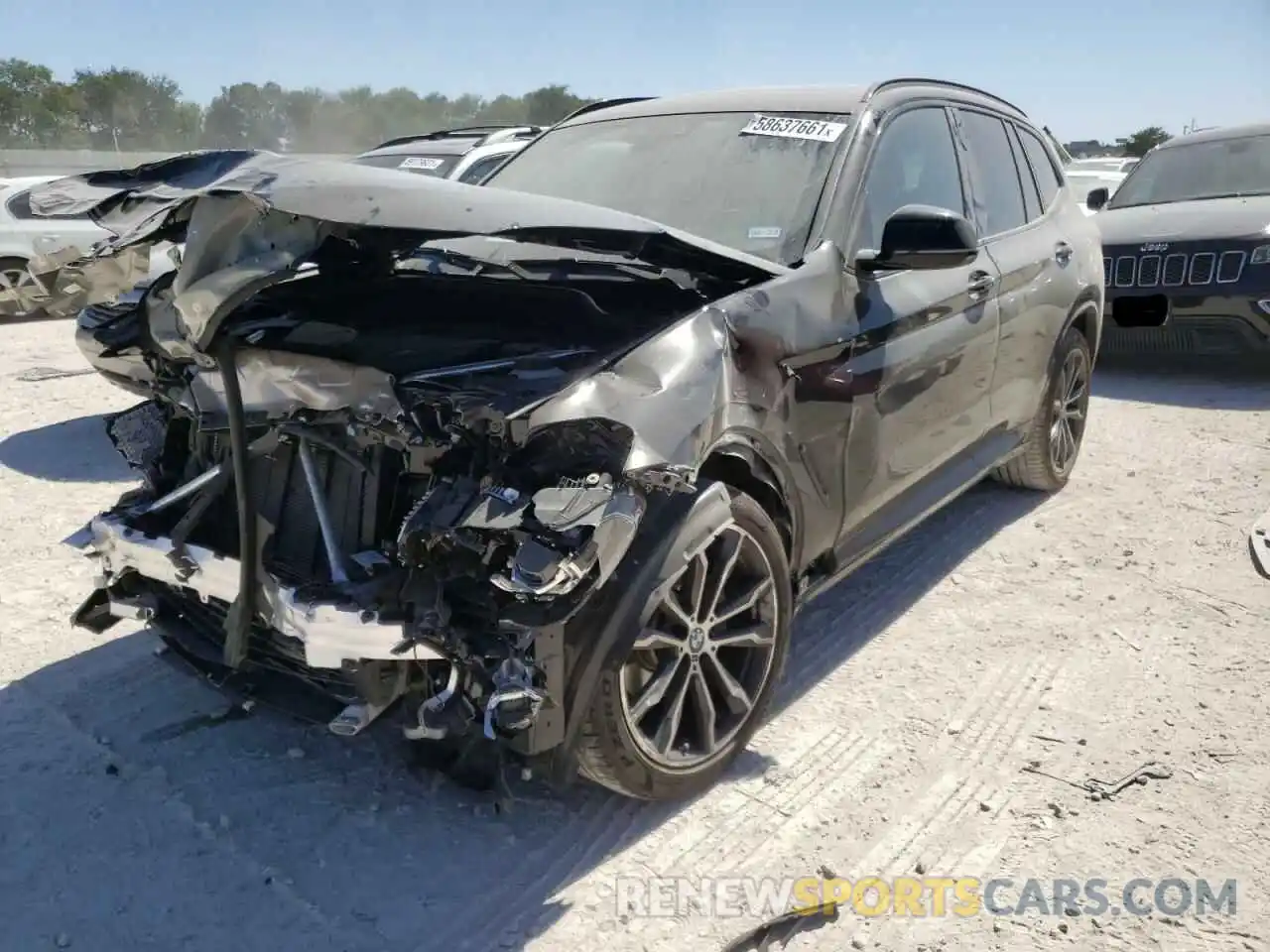 2 Photograph of a damaged car 5UXTY5C01L9D19908 BMW X3 2020