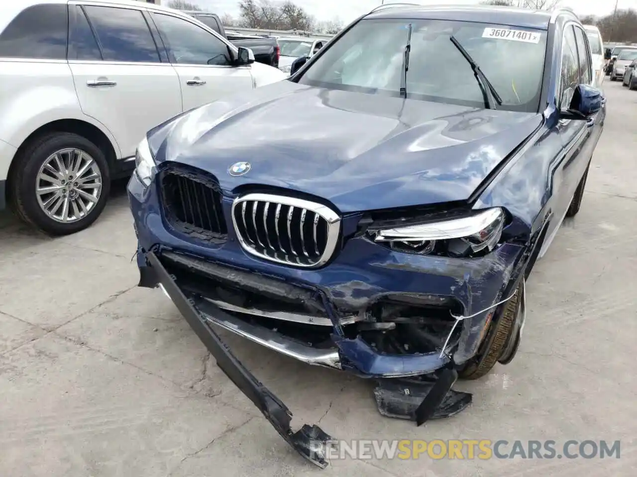 9 Фотография поврежденного автомобиля 5UXTY5C01L9D45862 BMW X3 2020