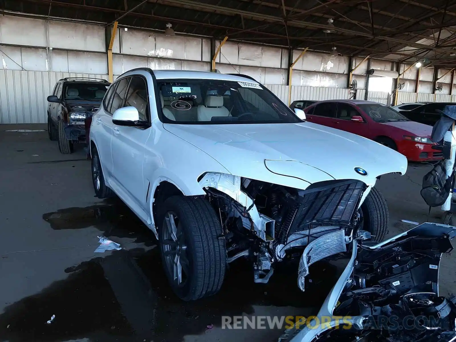 1 Photograph of a damaged car 5UXTY5C01L9D50463 BMW X3 2020