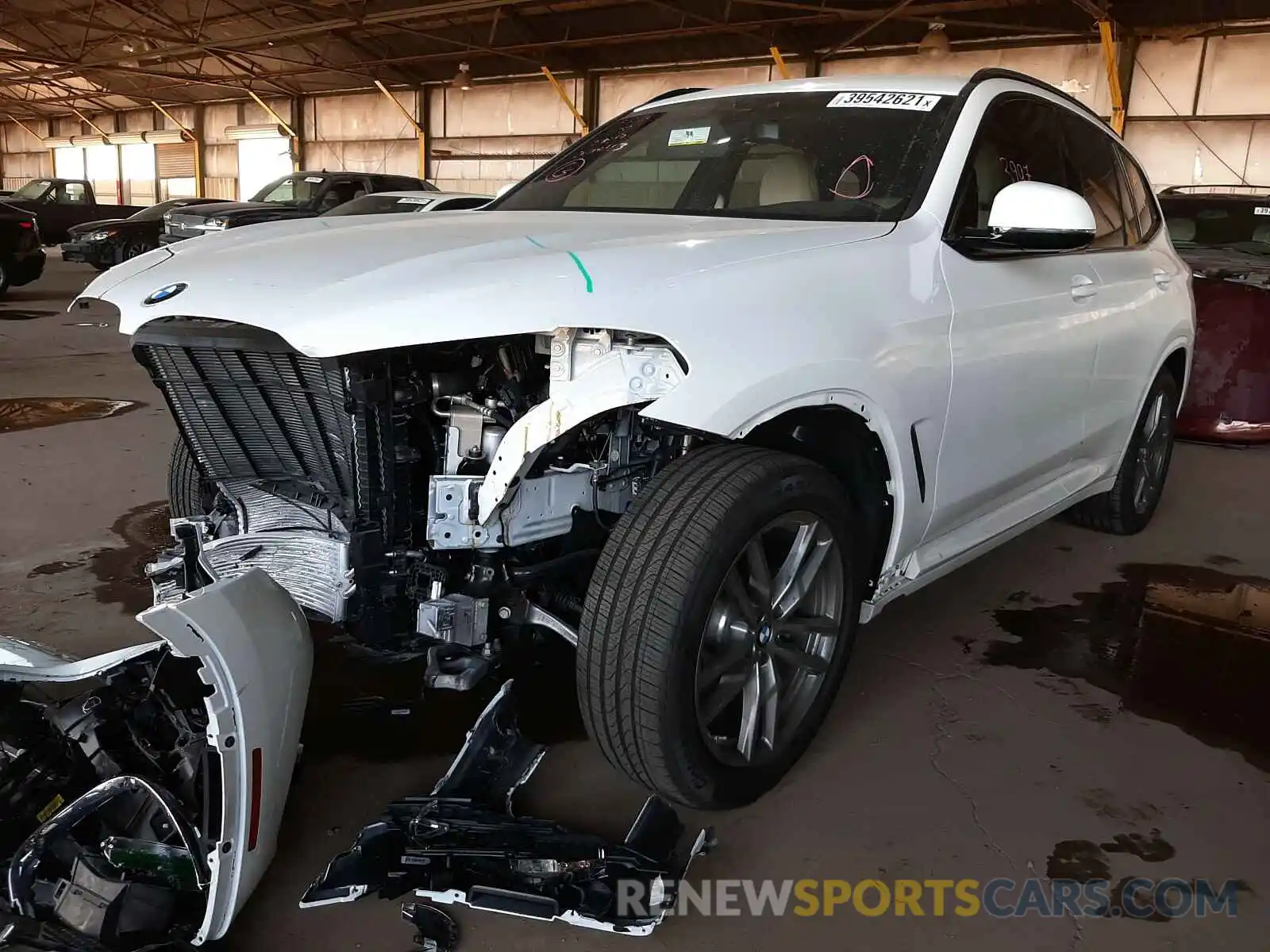 2 Photograph of a damaged car 5UXTY5C01L9D50463 BMW X3 2020