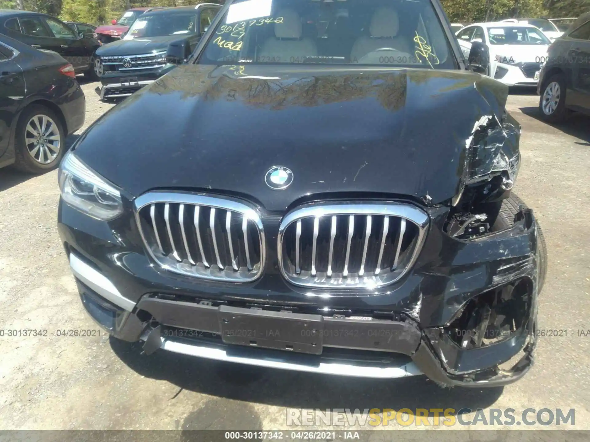 10 Фотография поврежденного автомобиля 5UXTY5C01L9D53153 BMW X3 2020