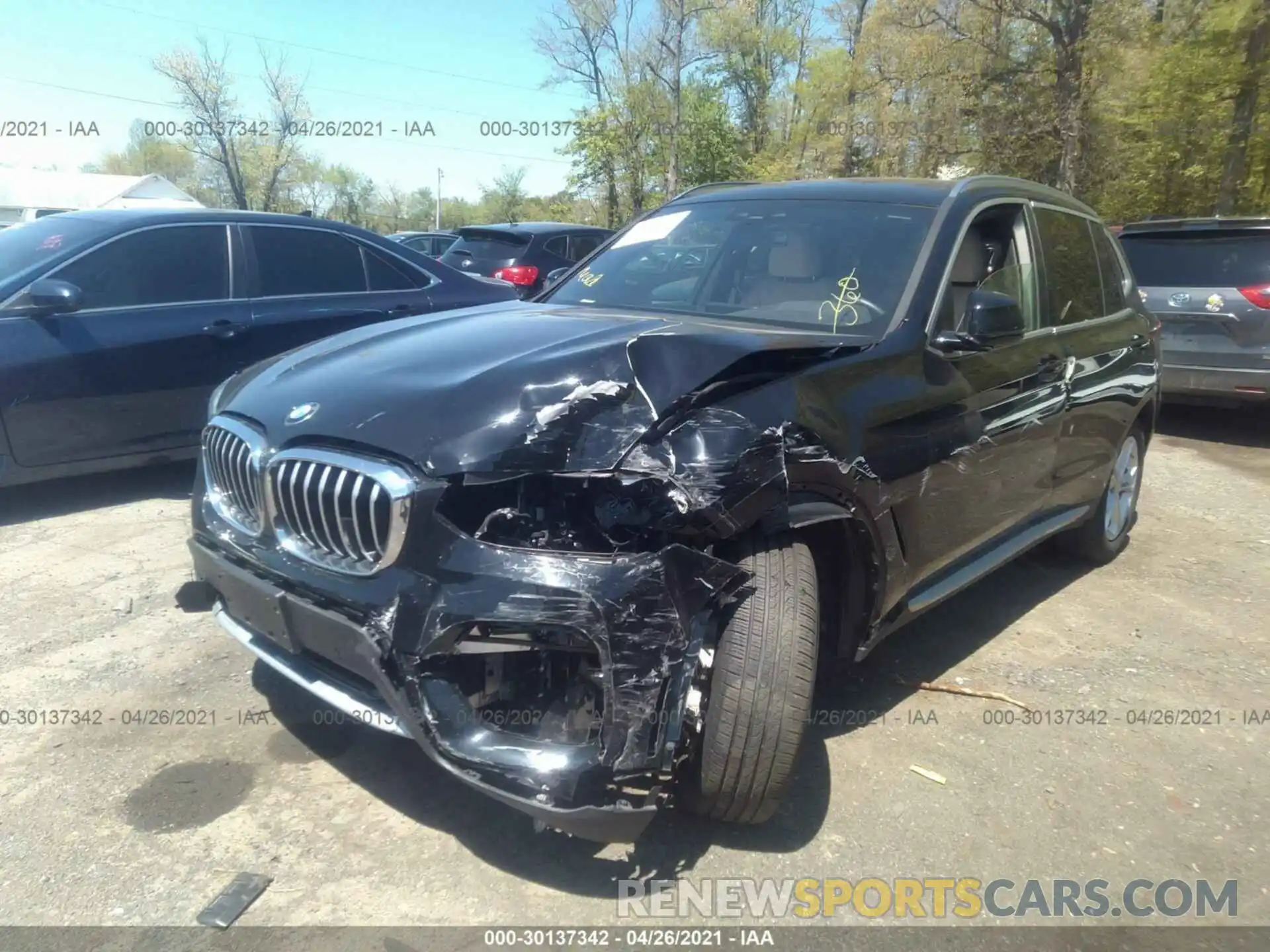 6 Фотография поврежденного автомобиля 5UXTY5C01L9D53153 BMW X3 2020