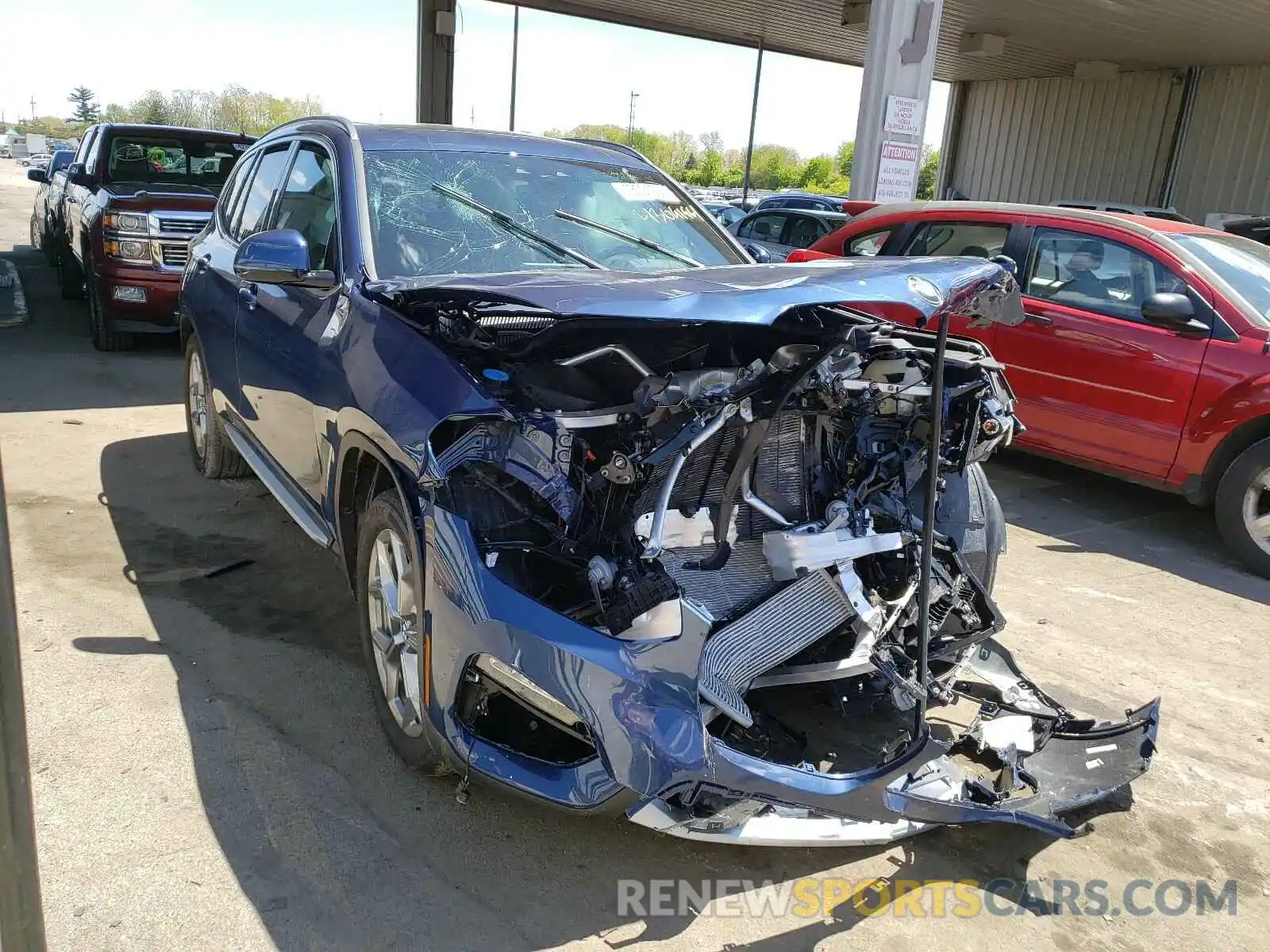 1 Photograph of a damaged car 5UXTY5C01L9D66792 BMW X3 2020