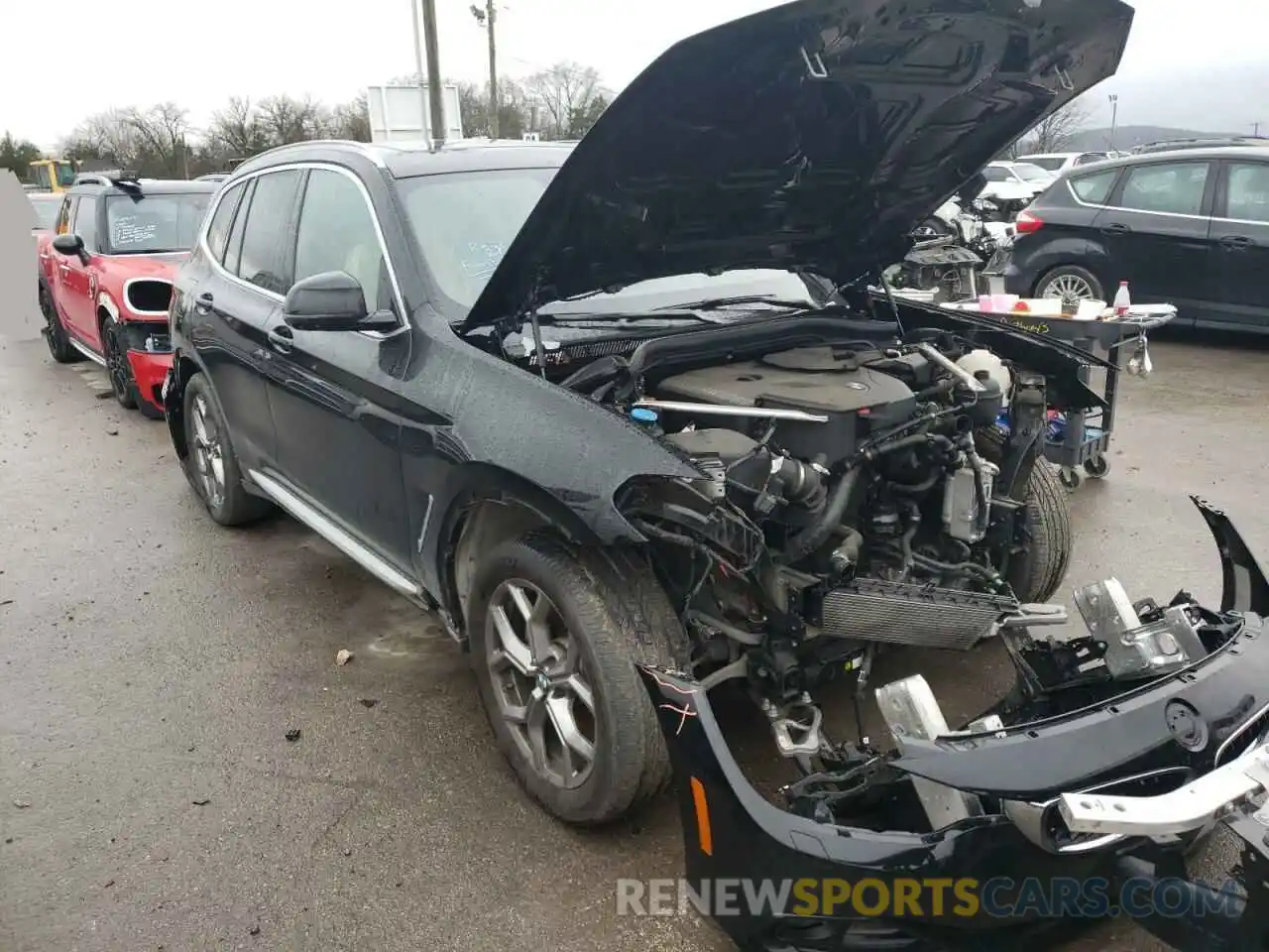 1 Photograph of a damaged car 5UXTY5C01LLE57841 BMW X3 2020