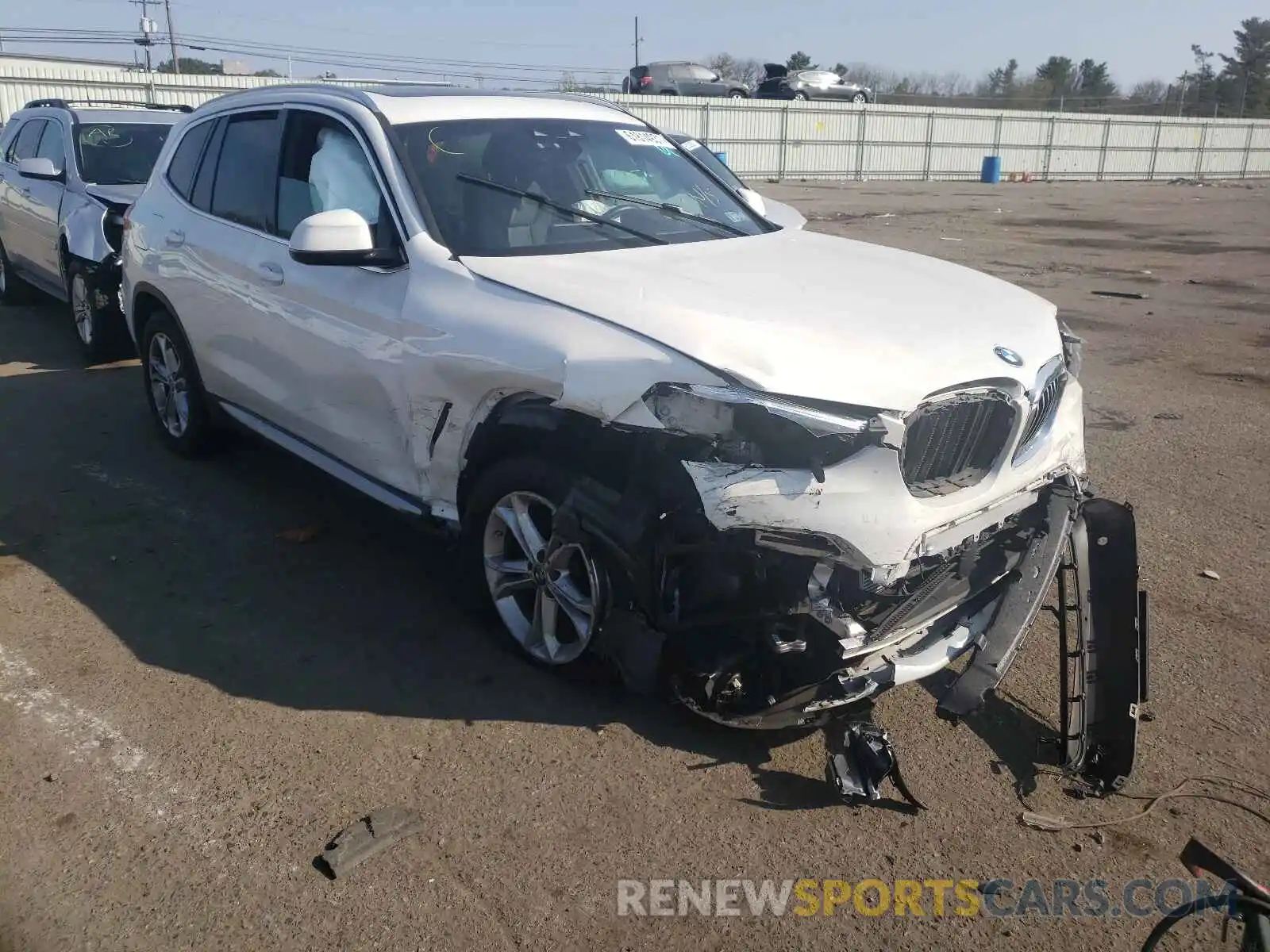 1 Photograph of a damaged car 5UXTY5C01LLE58083 BMW X3 2020