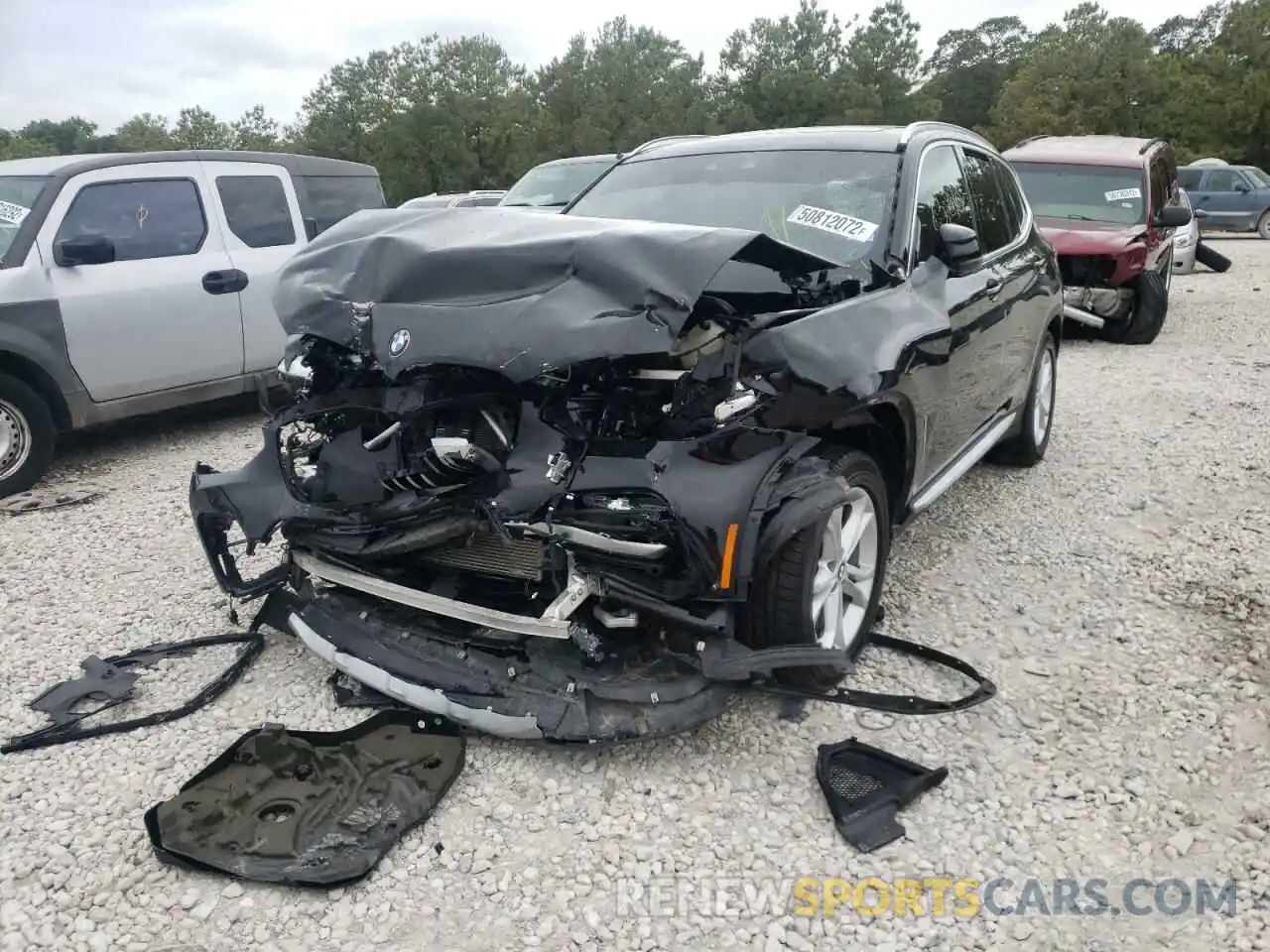 2 Photograph of a damaged car 5UXTY5C01LLE58150 BMW X3 2020