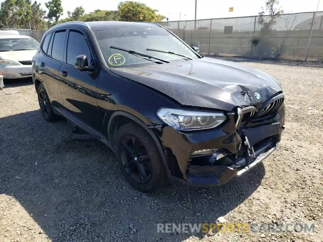 1 Photograph of a damaged car 5UXTY5C01LLT31900 BMW X3 2020