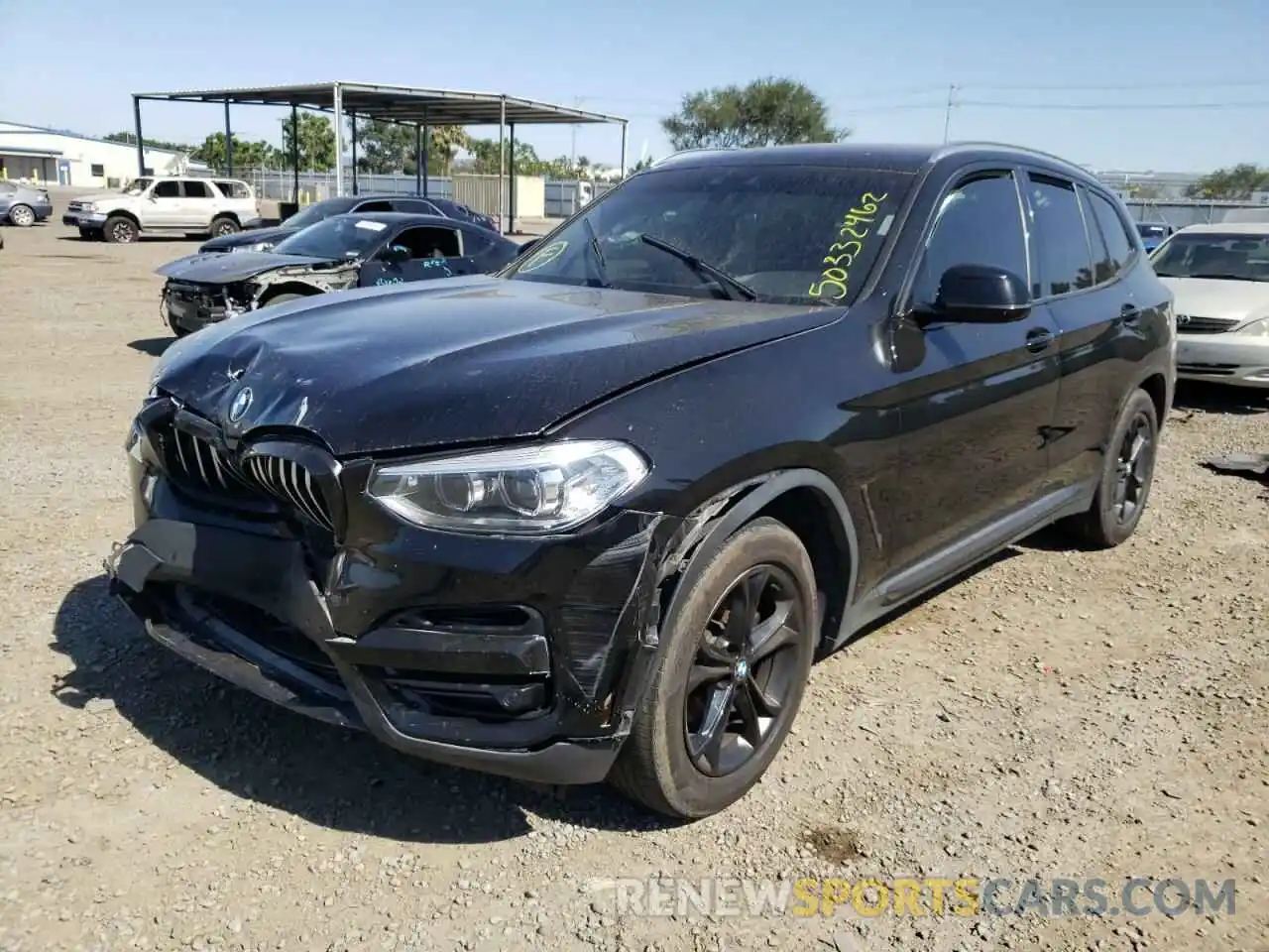 2 Photograph of a damaged car 5UXTY5C01LLT31900 BMW X3 2020