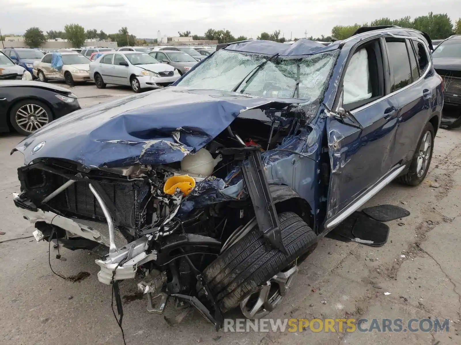 2 Photograph of a damaged car 5UXTY5C01LLT36191 BMW X3 2020