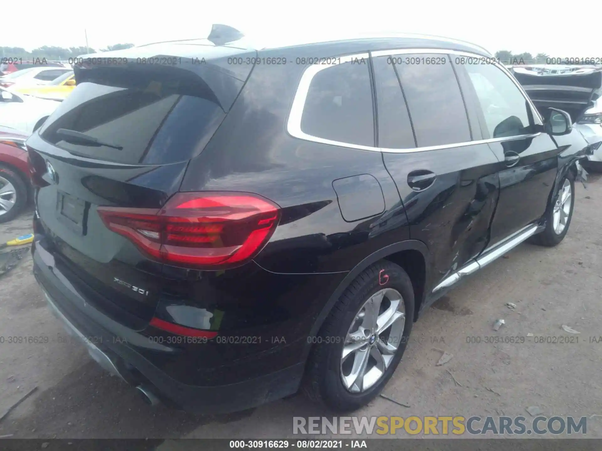 4 Фотография поврежденного автомобиля 5UXTY5C01LLT36840 BMW X3 2020