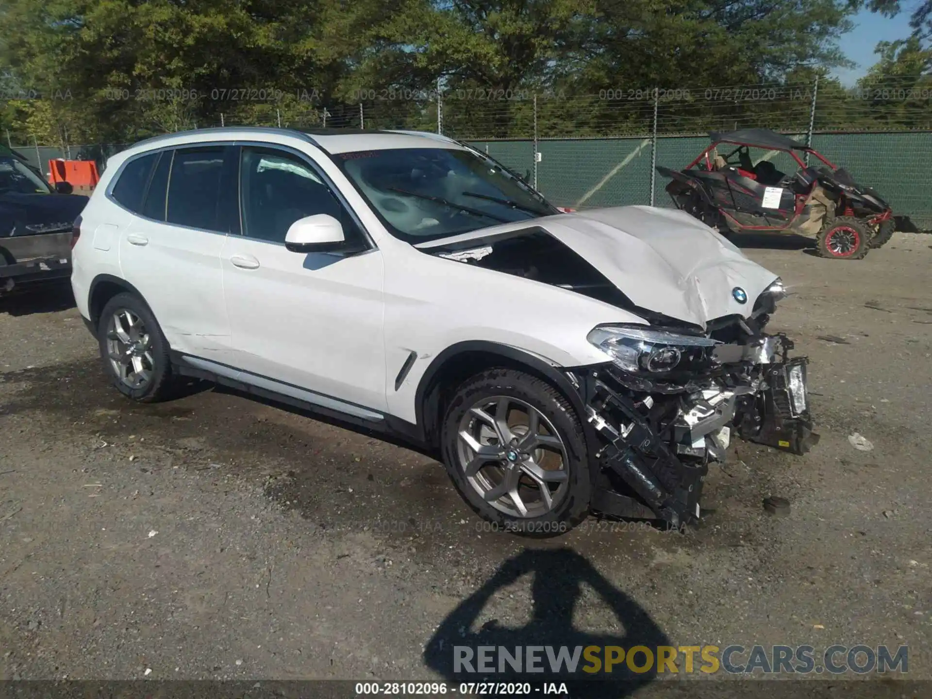 1 Photograph of a damaged car 5UXTY5C02L9B01279 BMW X3 2020