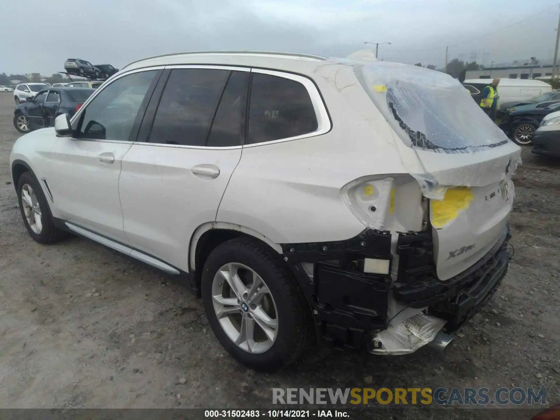 3 Photograph of a damaged car 5UXTY5C02L9C28887 BMW X3 2020