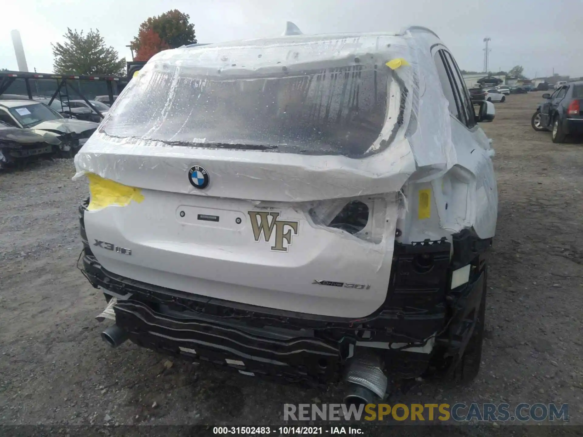 6 Фотография поврежденного автомобиля 5UXTY5C02L9C28887 BMW X3 2020