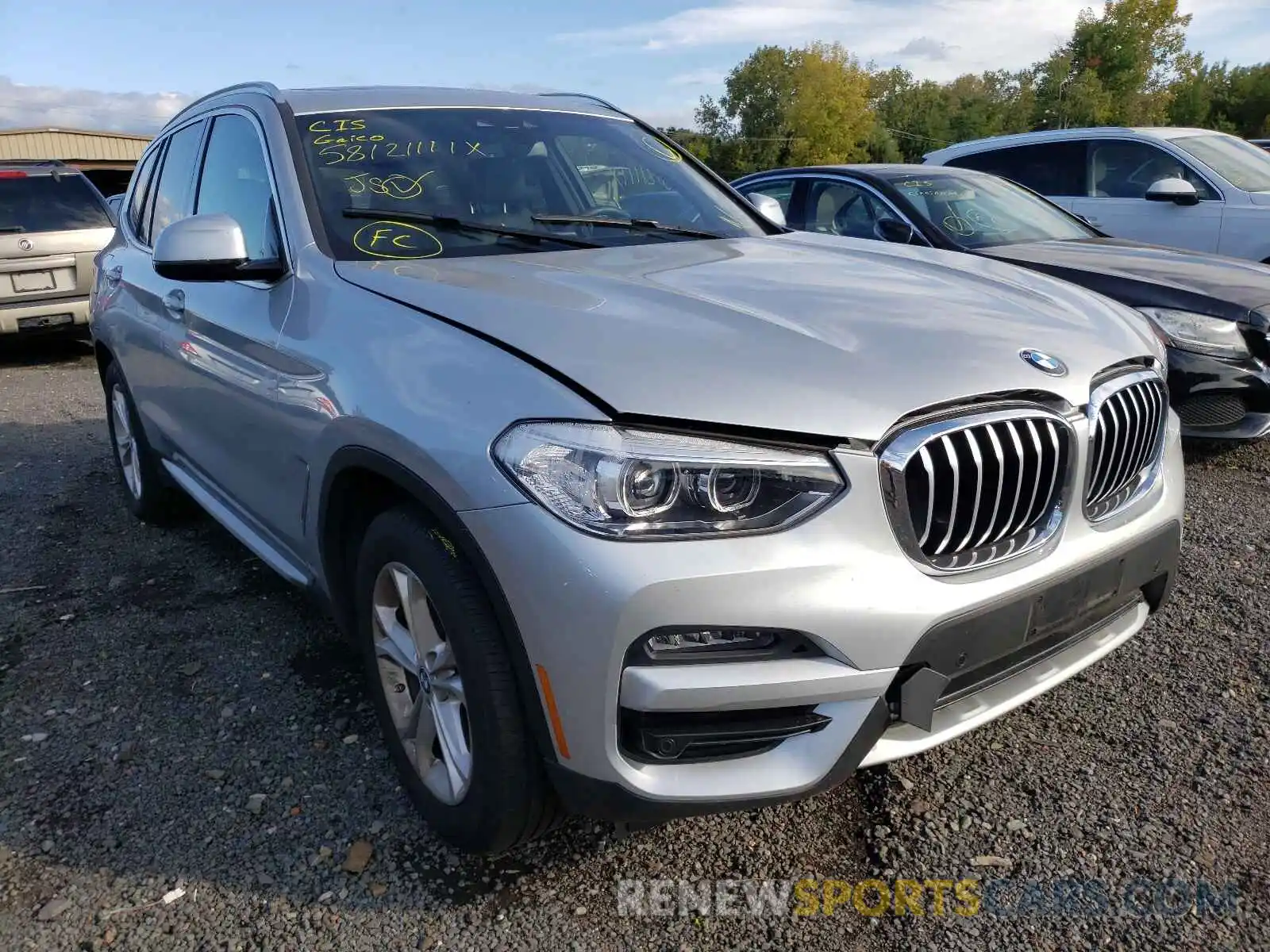 1 Photograph of a damaged car 5UXTY5C02L9C85168 BMW X3 2020