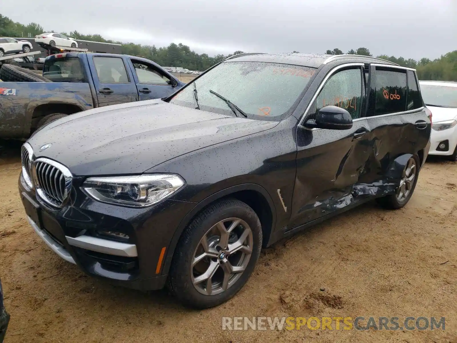 2 Photograph of a damaged car 5UXTY5C02L9D02874 BMW X3 2020